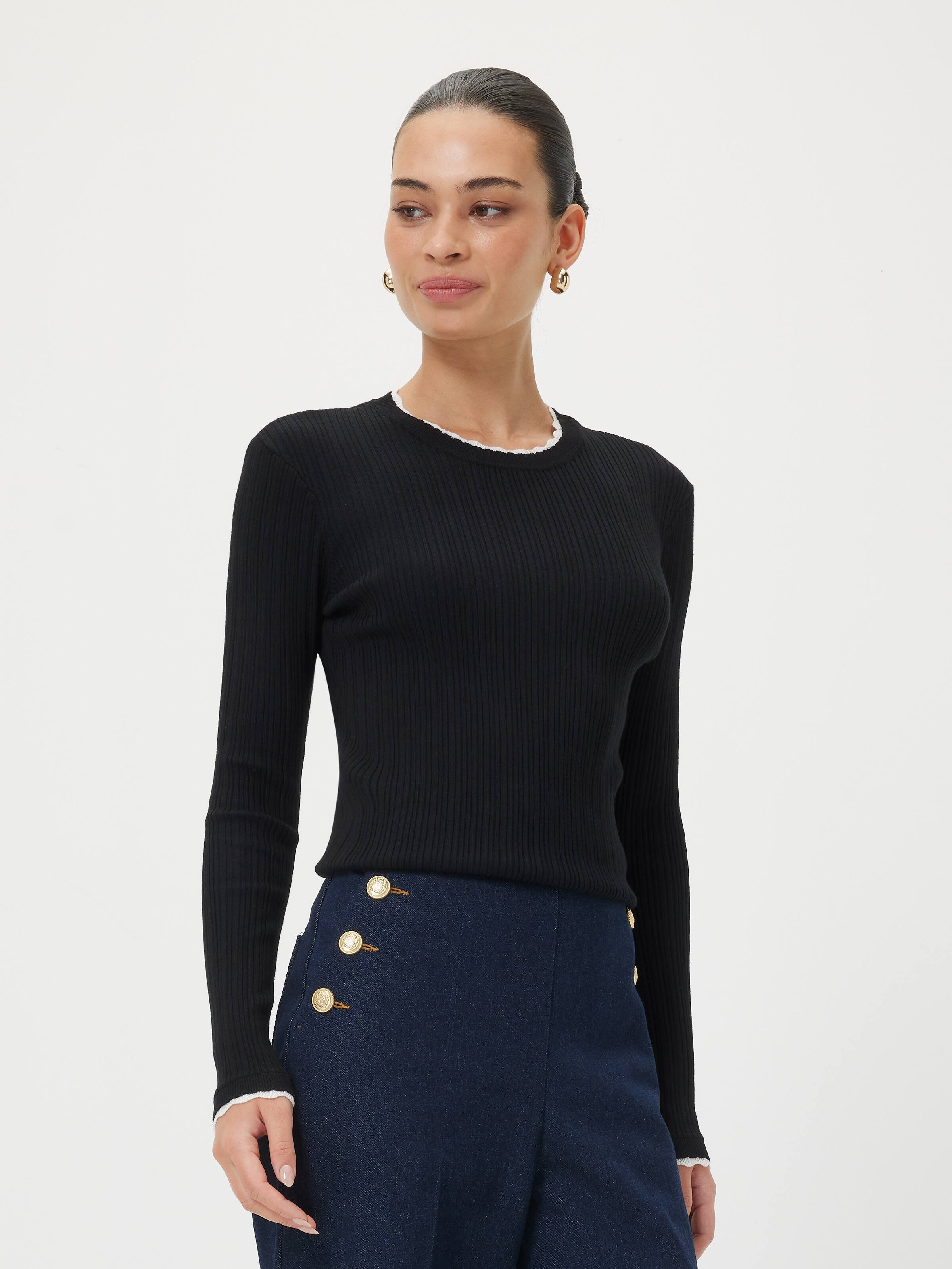 Lindsay Scallop Edge Knit