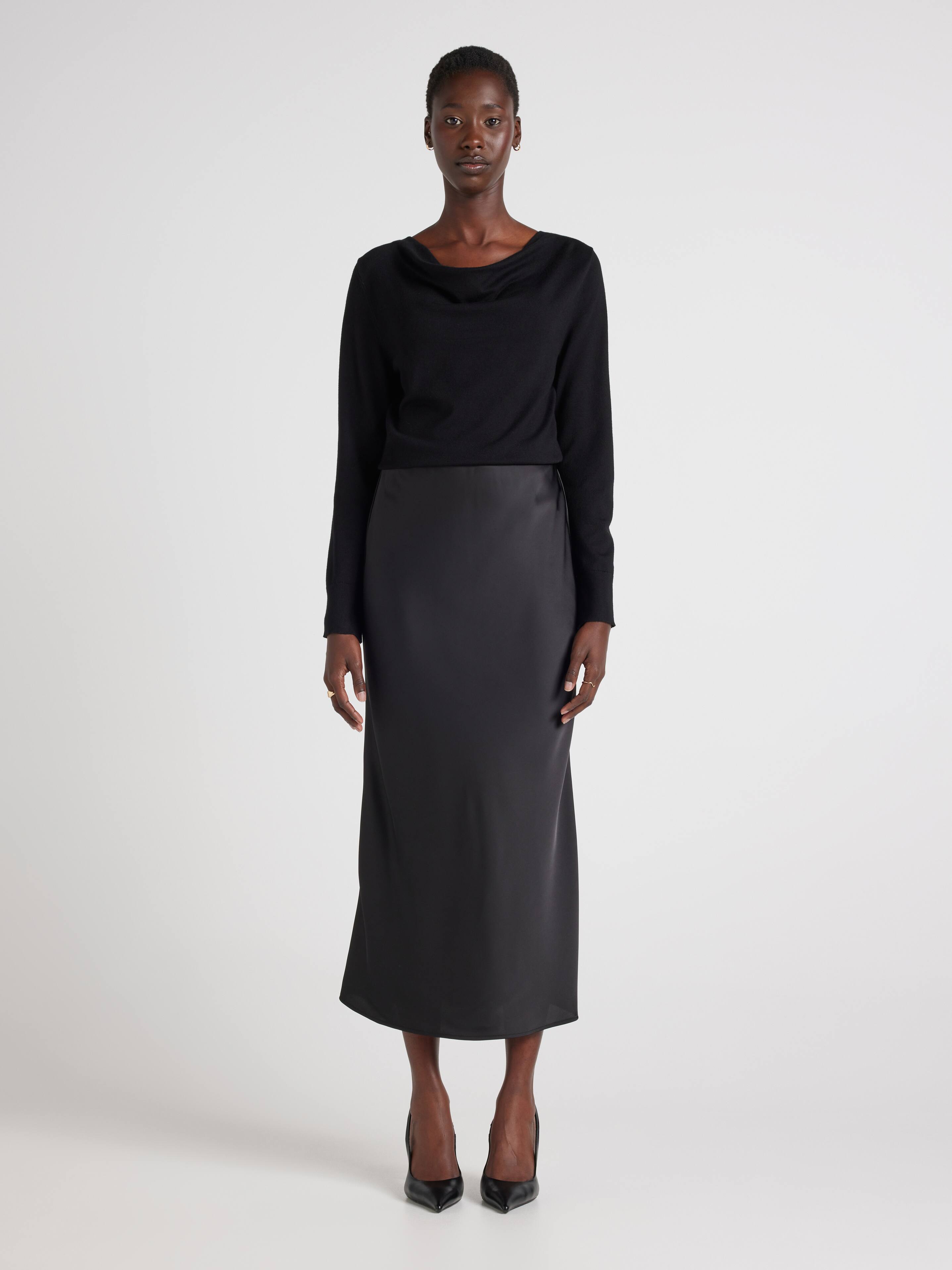 Sophia Cowl Neck Long Sleeve Knit