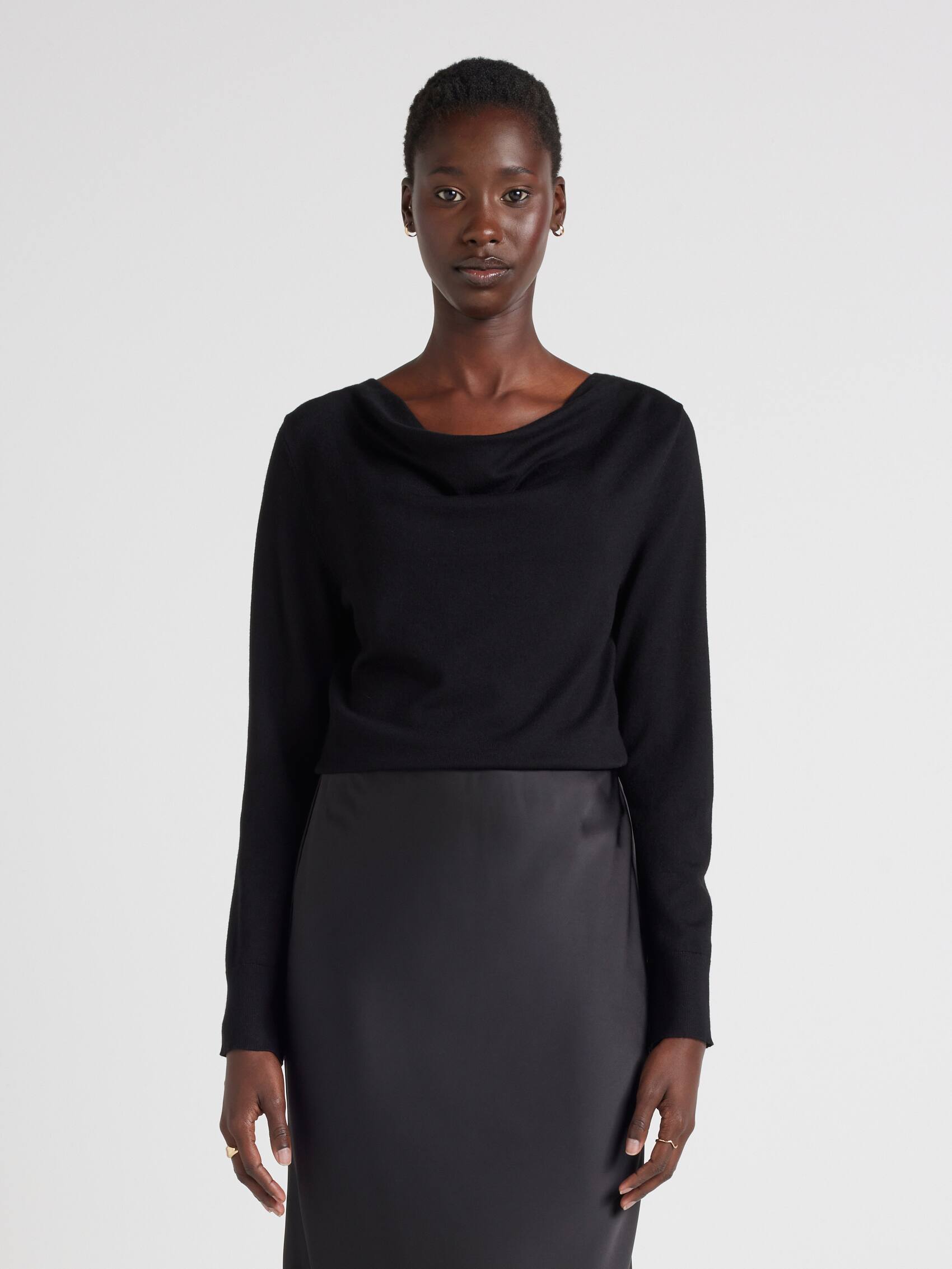 Sophia Cowl Neck Long Sleeve Knit