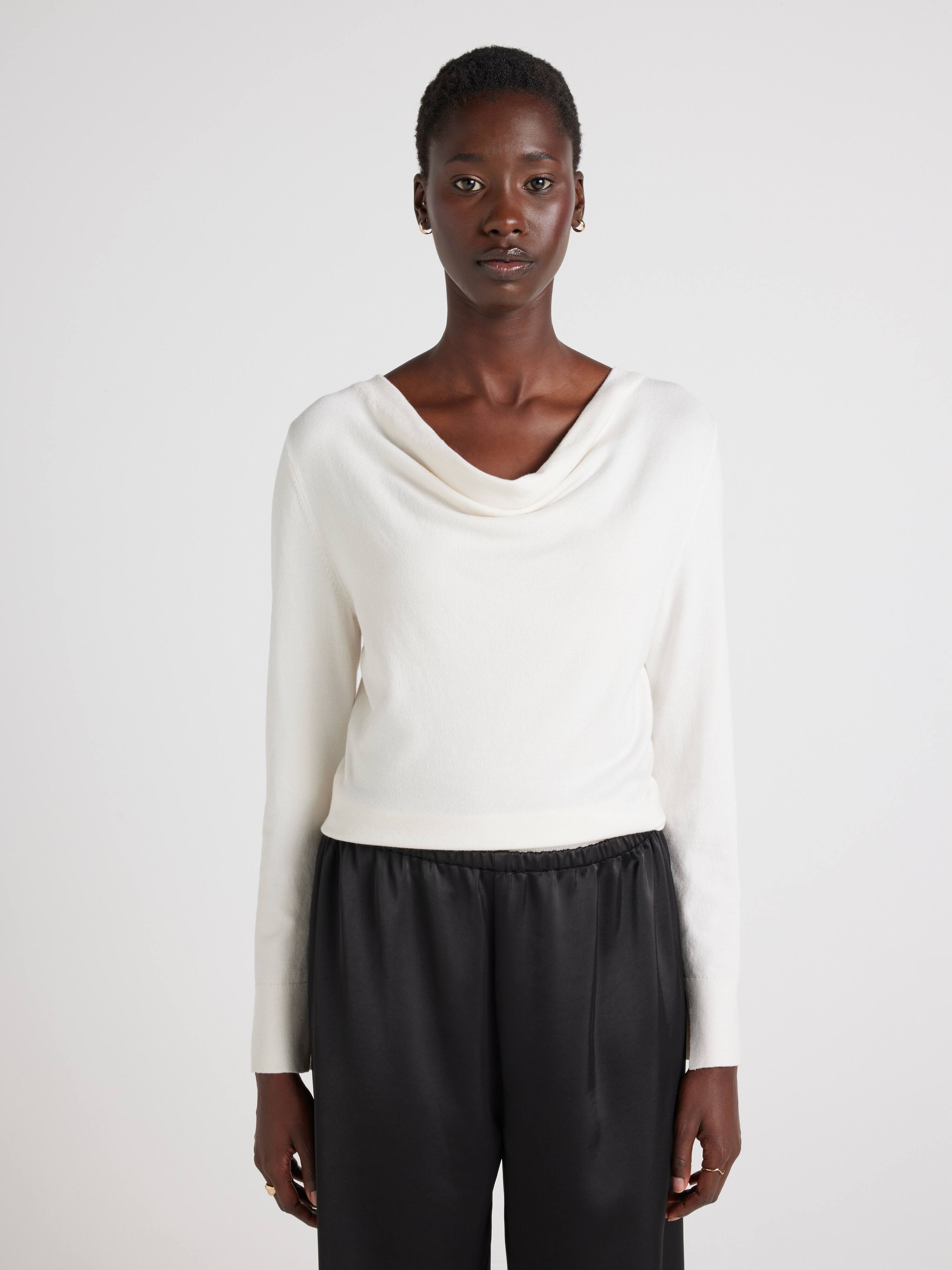 Sophia Cowl Neck Long Sleeve Knit