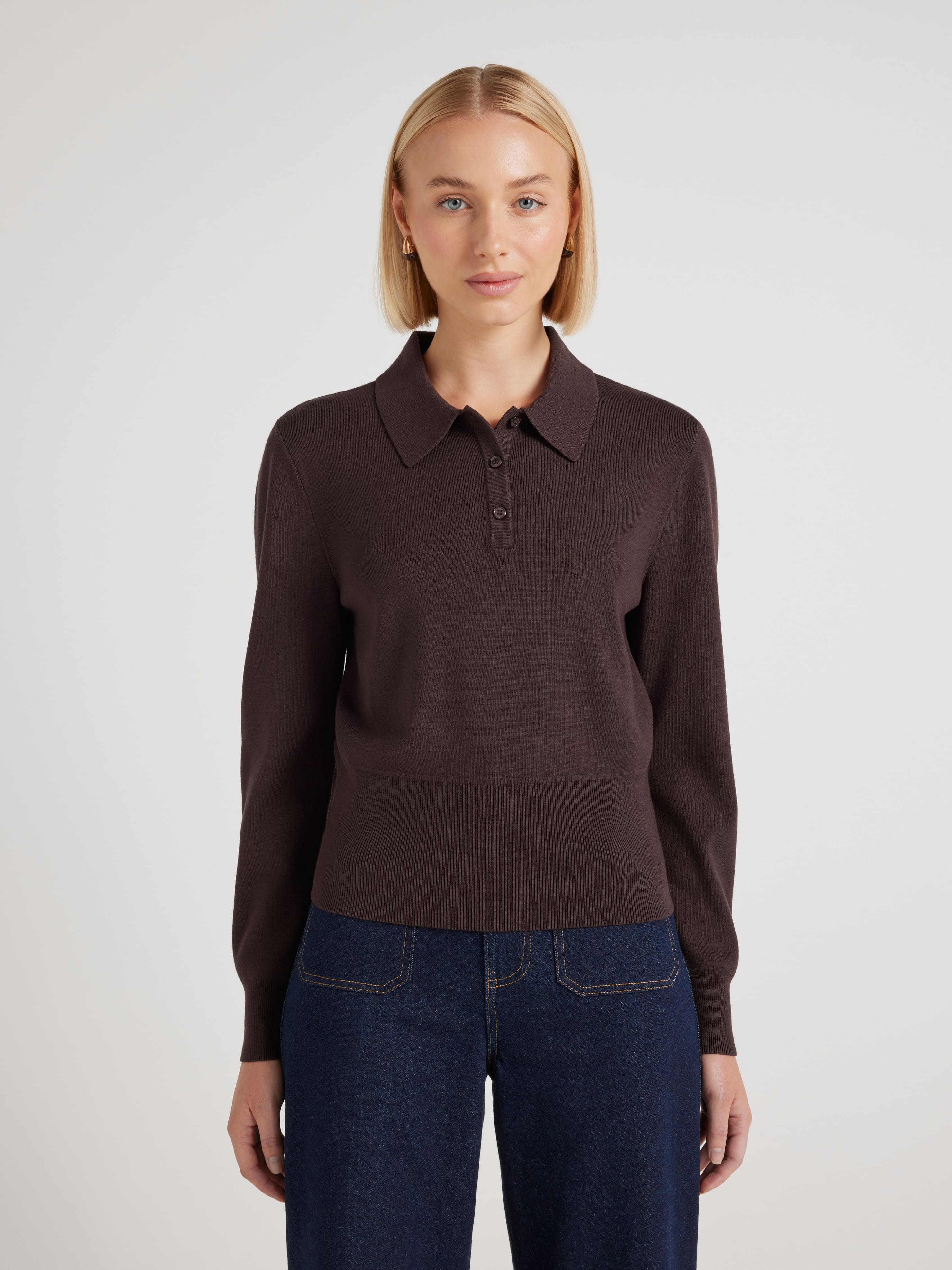 Lola Collared Long Sleeve Knit