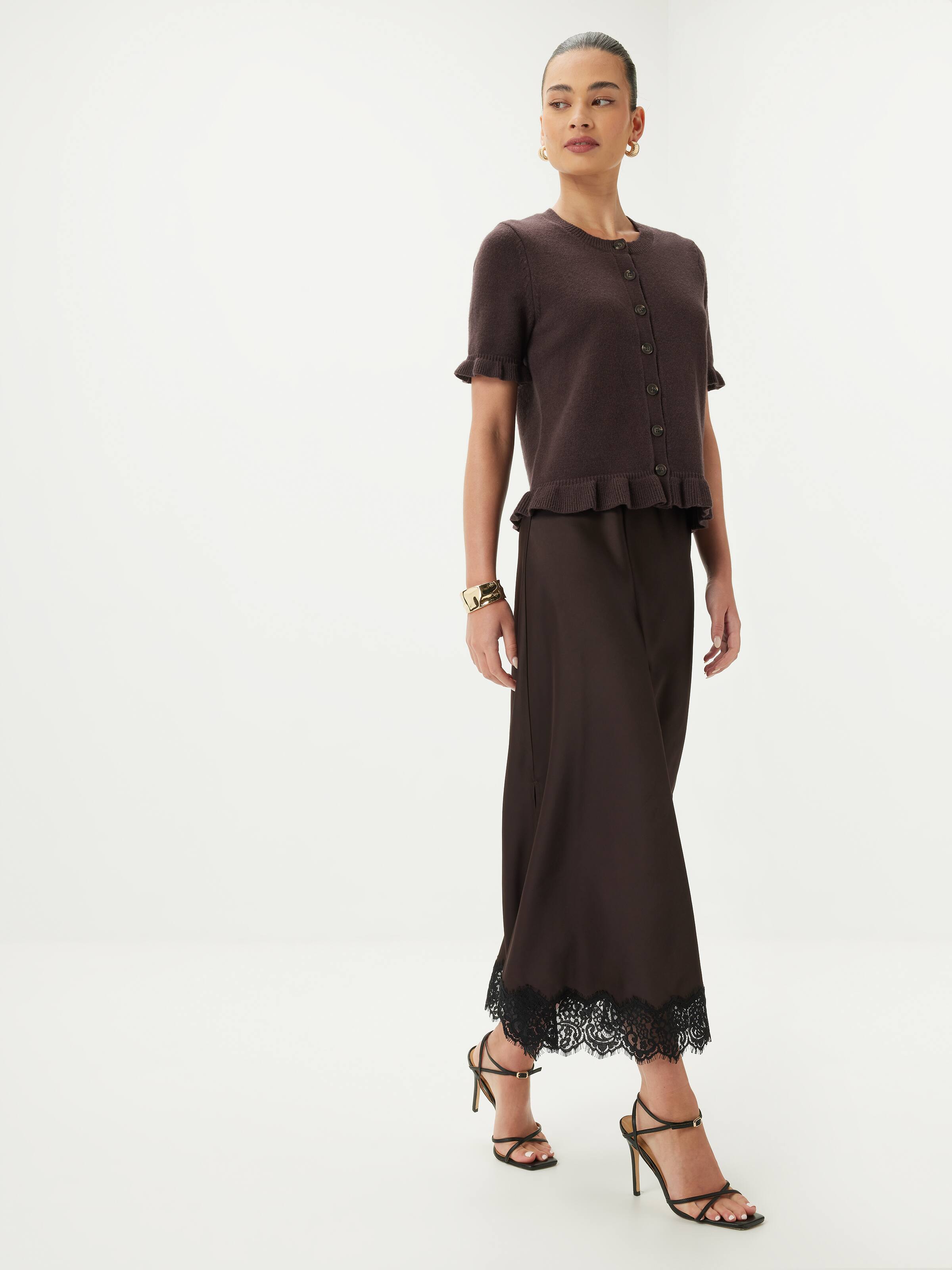 Lottie Frill Hem Cardigan