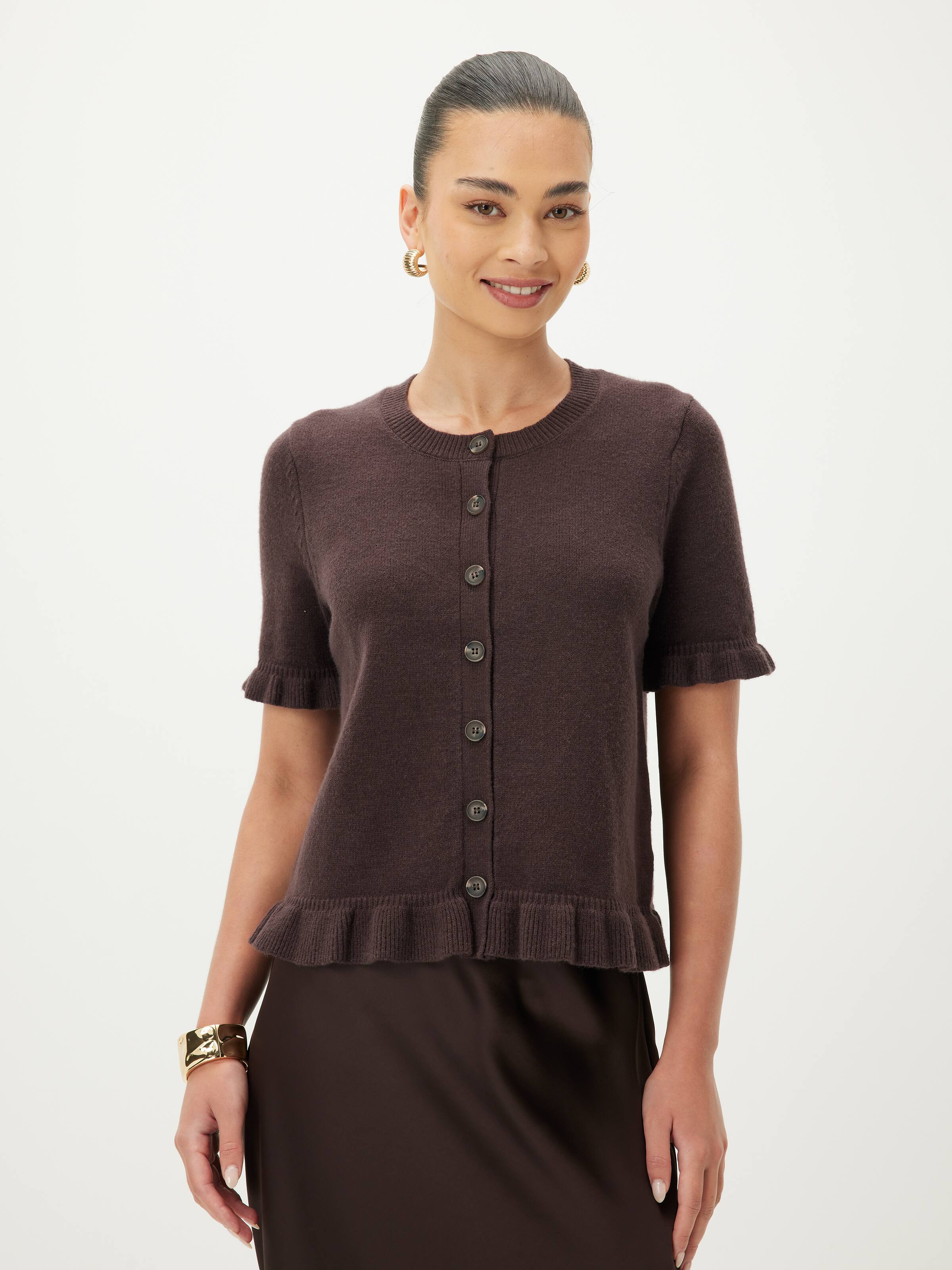 Lottie Frill Hem Cardigan