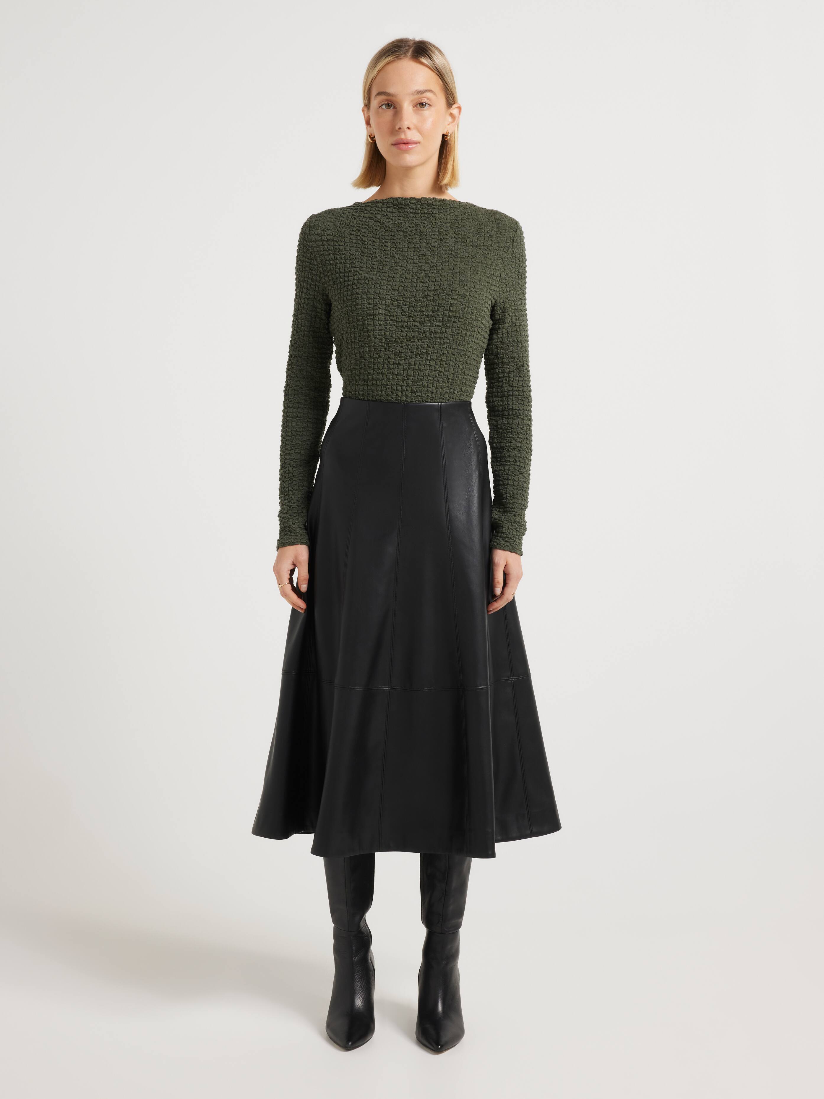 Blair Bubble Fabric Long Sleeve Top