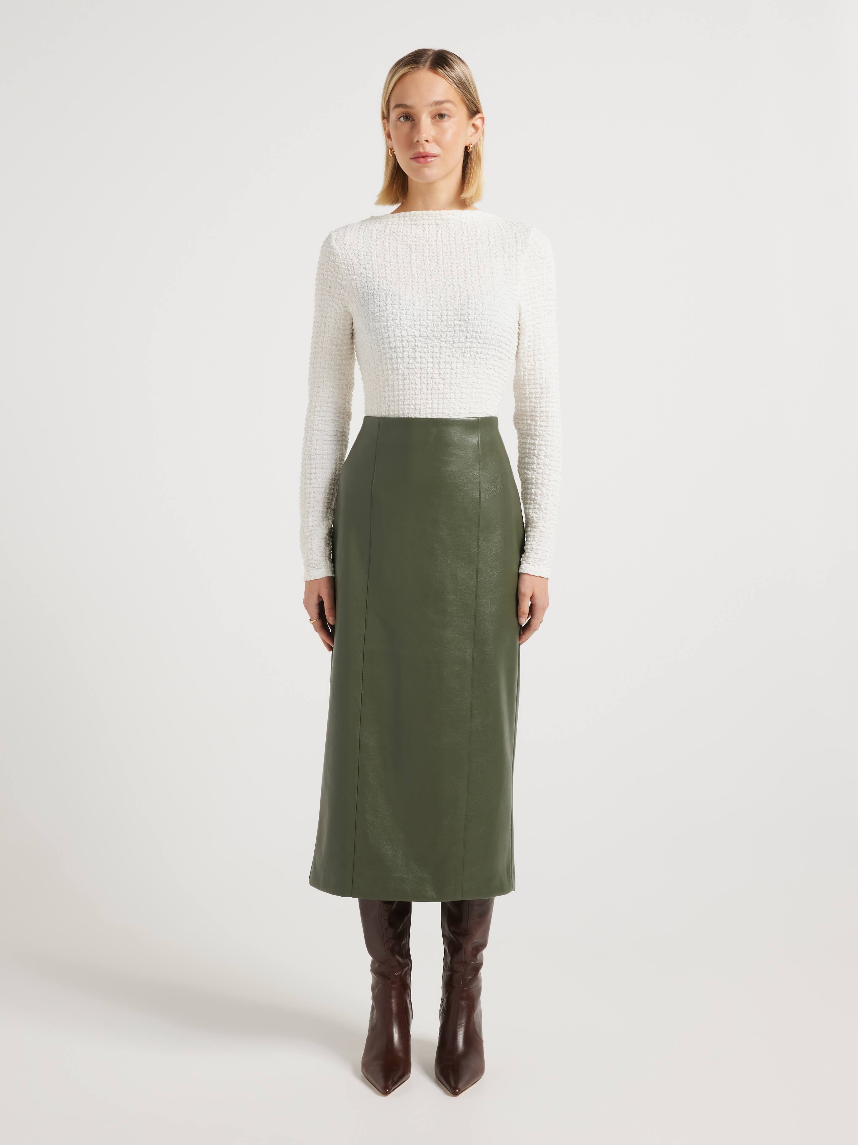 Blair Bubble Fabric Long Sleeve Top