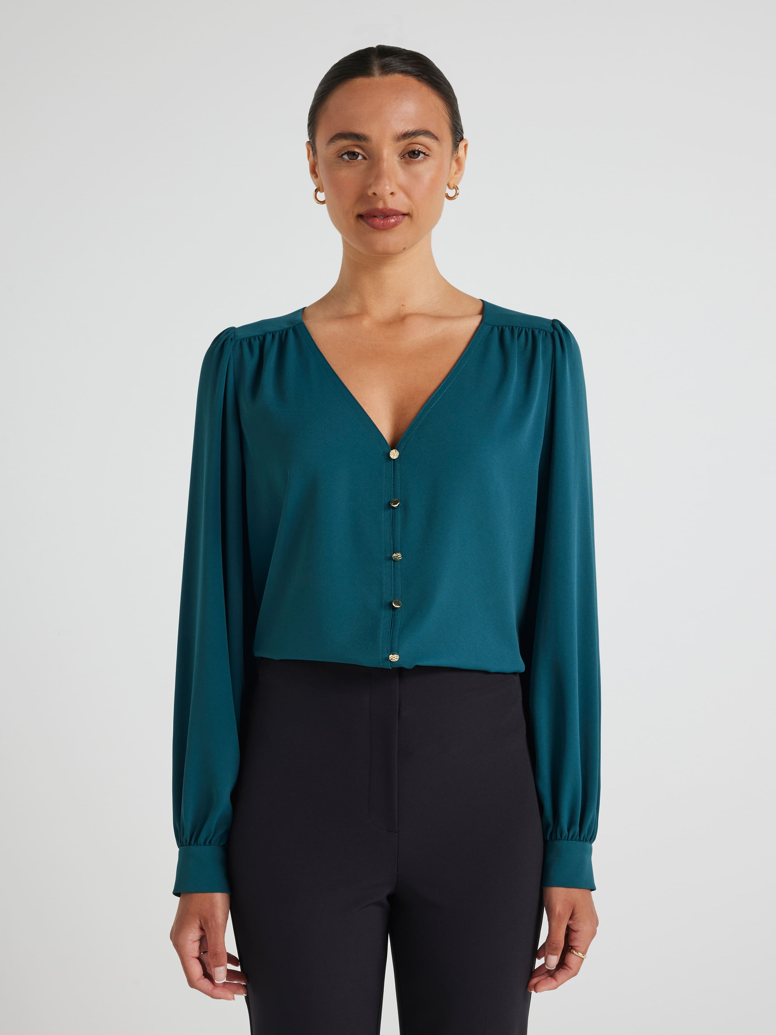 Violet V Neck Shell Top