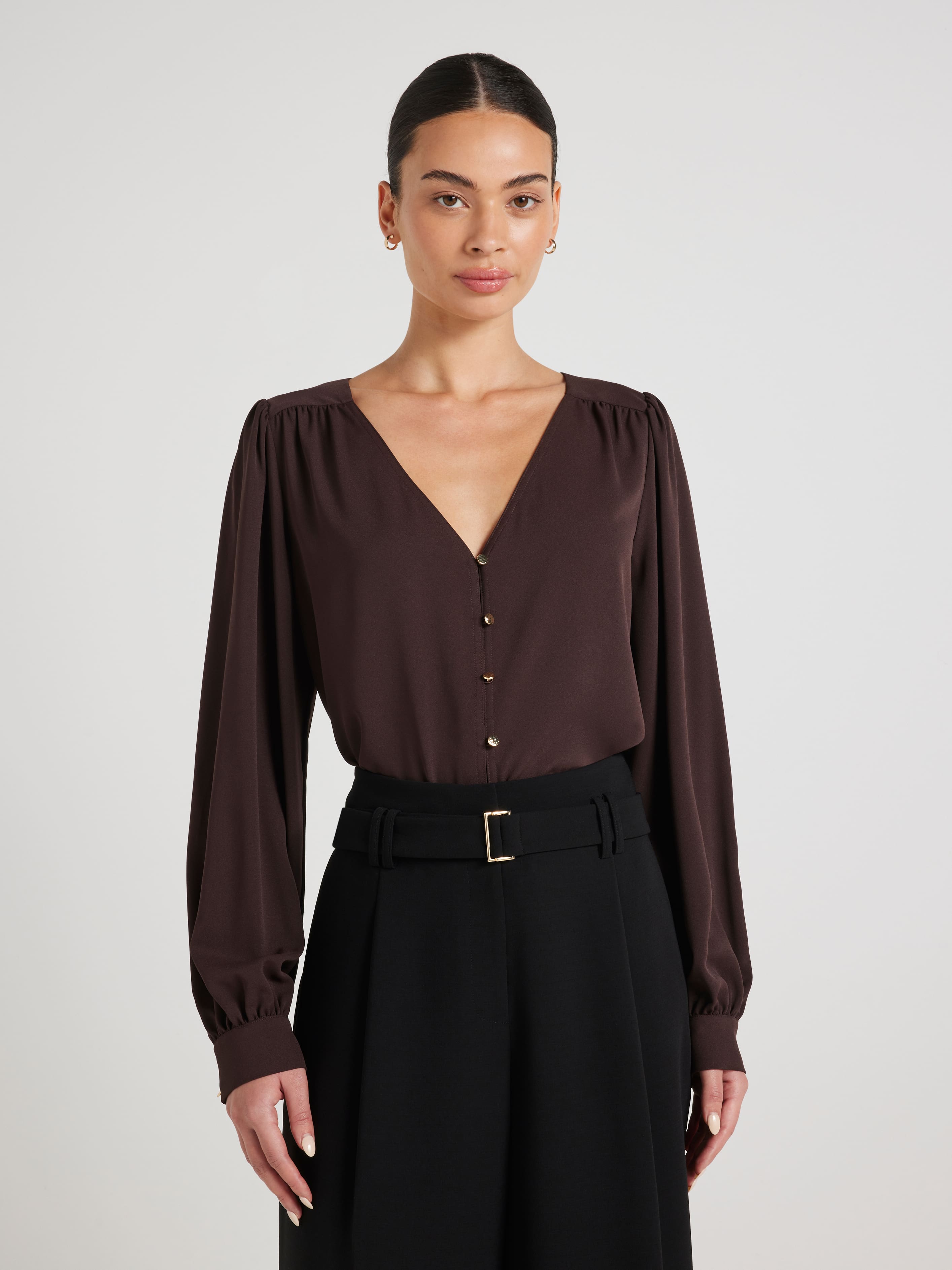 Violet V Neck Shell Top