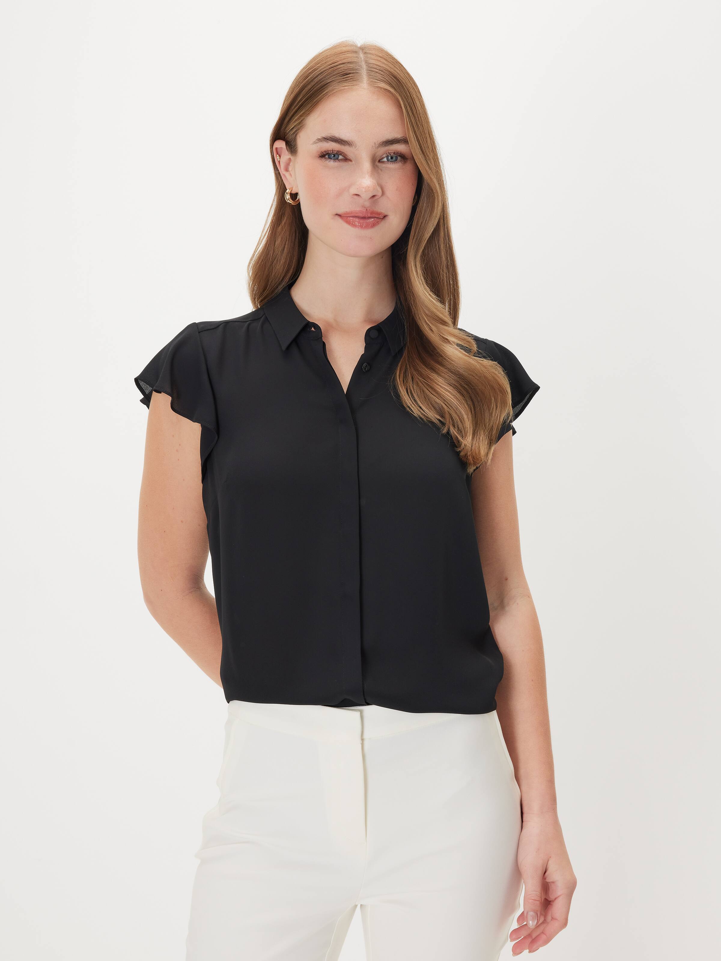 Aria Ruffle Sleeve Shirt