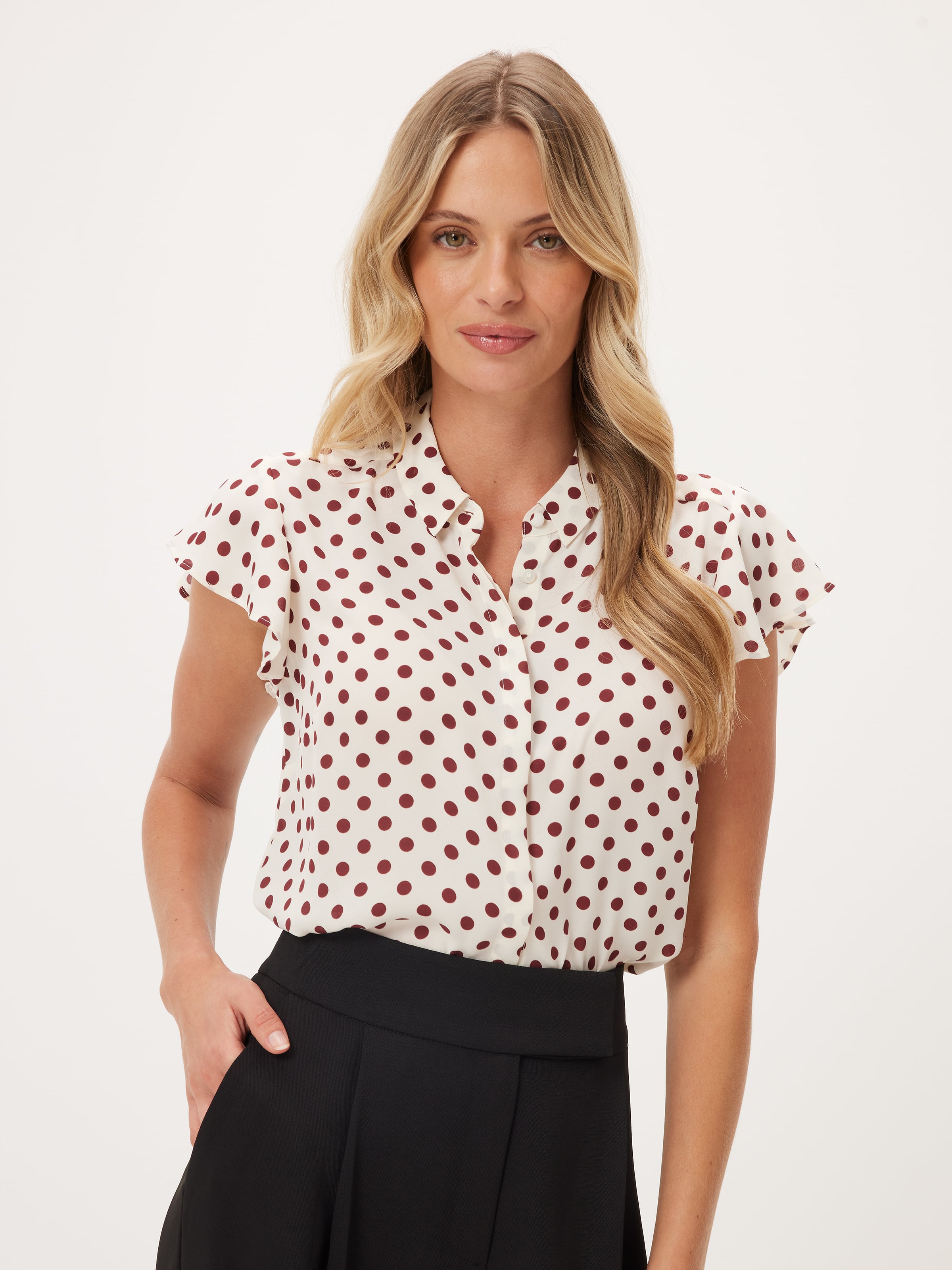 Aria Ruffle Sleeve Shirt