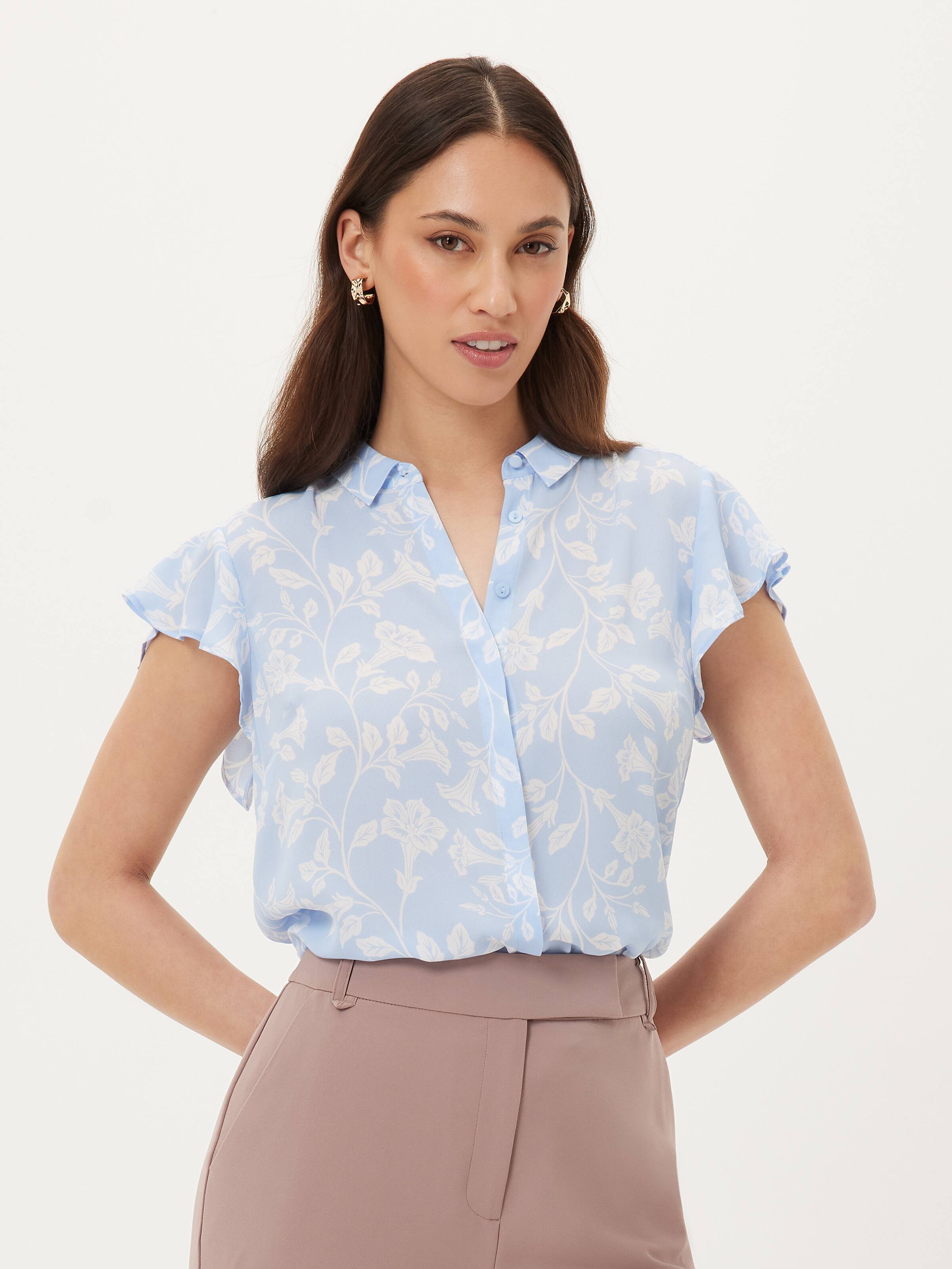 Aria Ruffle Sleeve Shirt