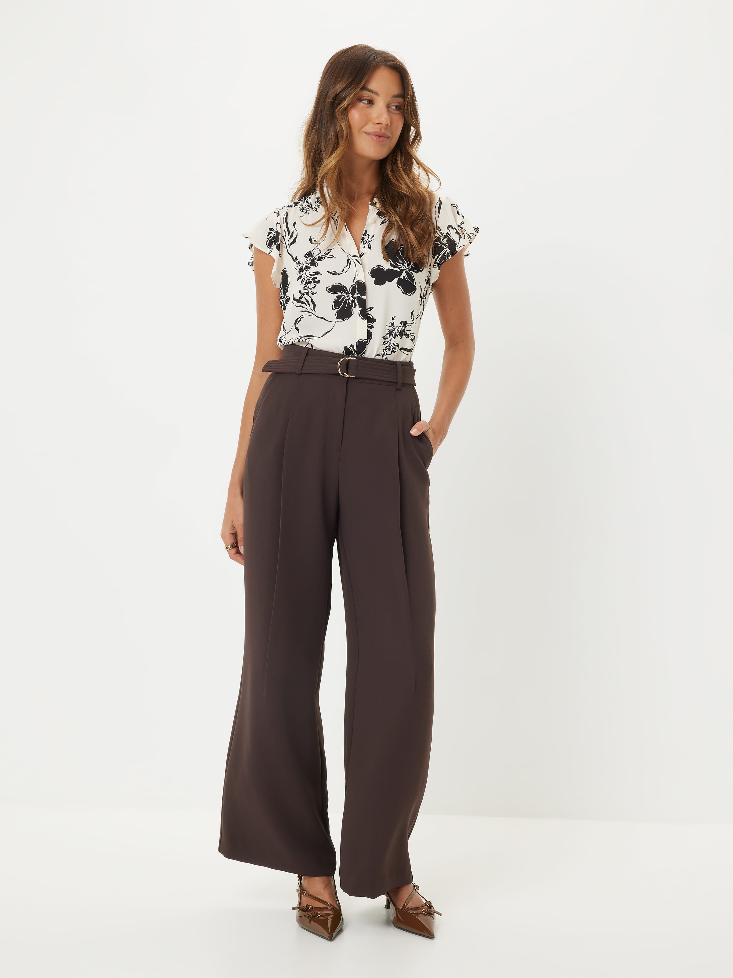 Aria Ruffle Sleeve Shirt