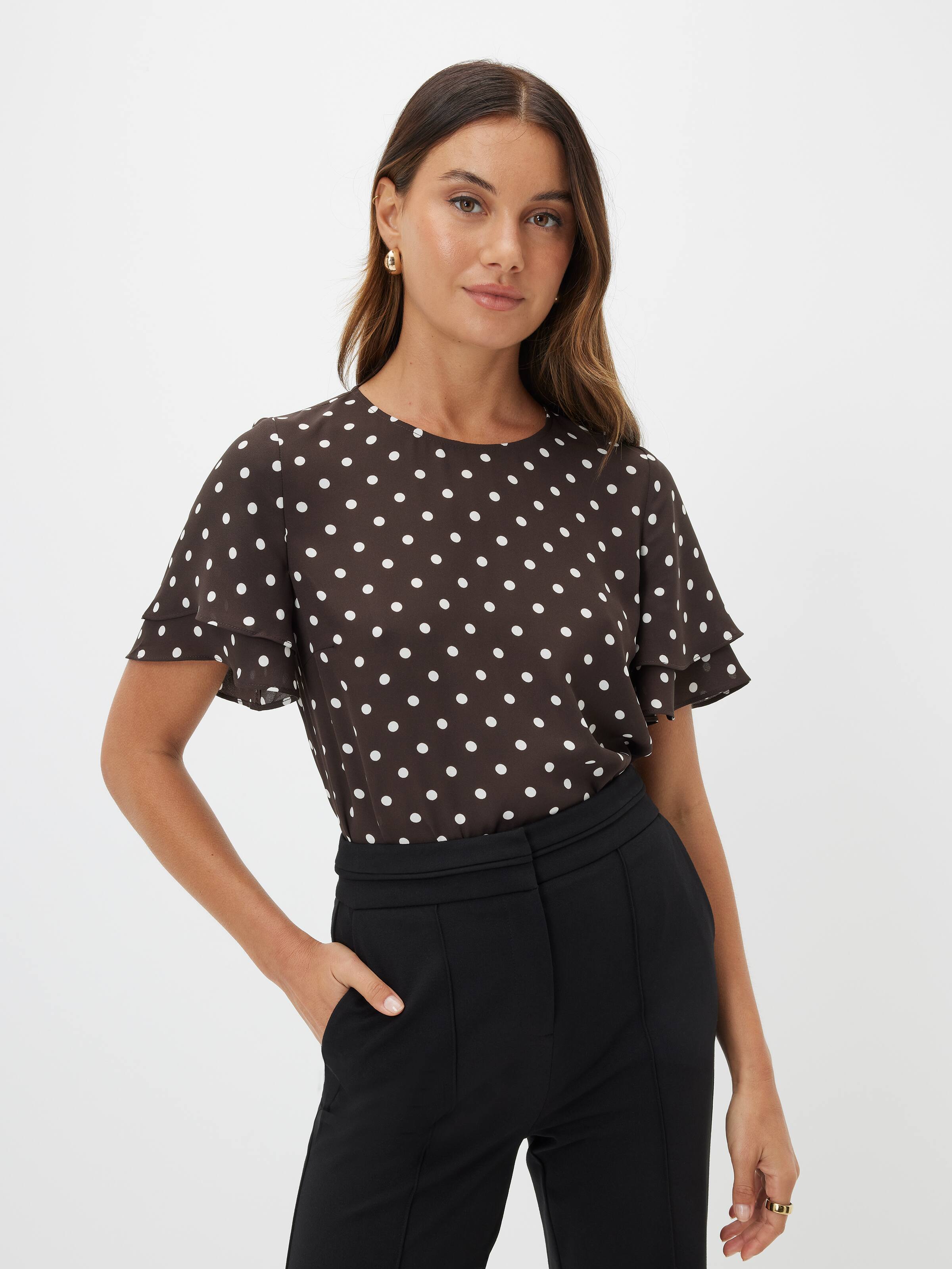 Kylie Flutter Sleeve Top