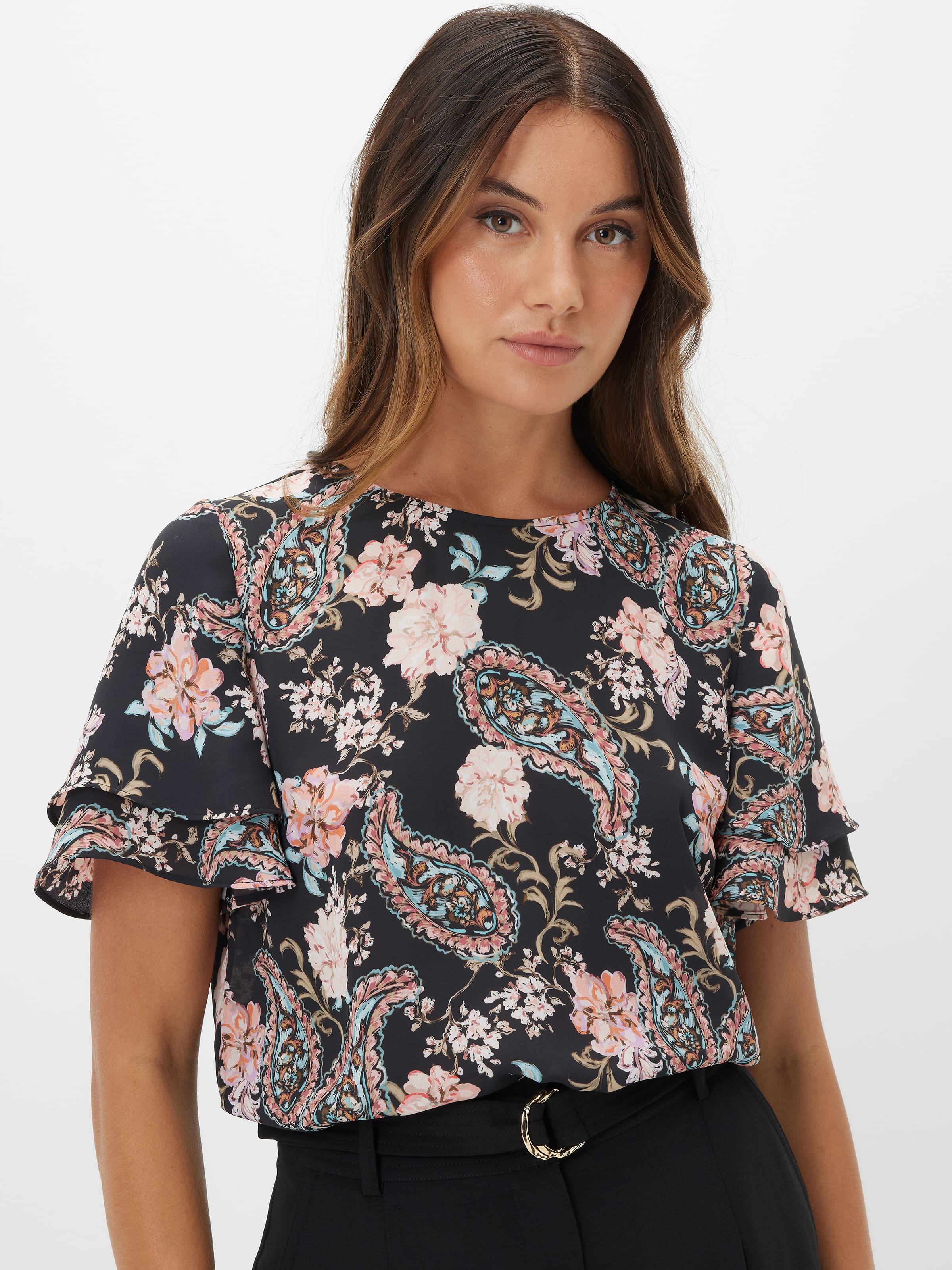 Kylie Flutter Sleeve Top