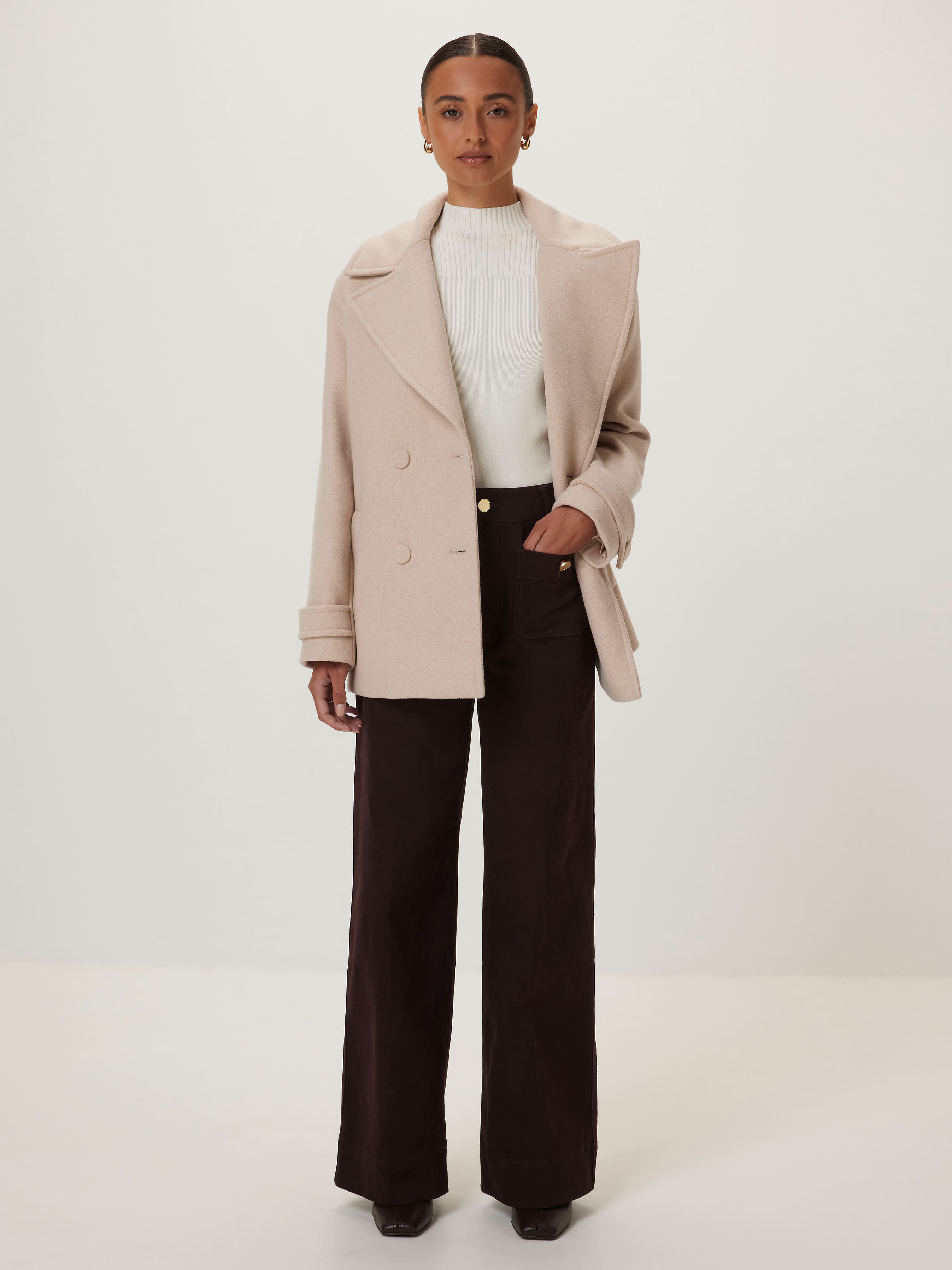 Lucie Double Breasted Peacoat