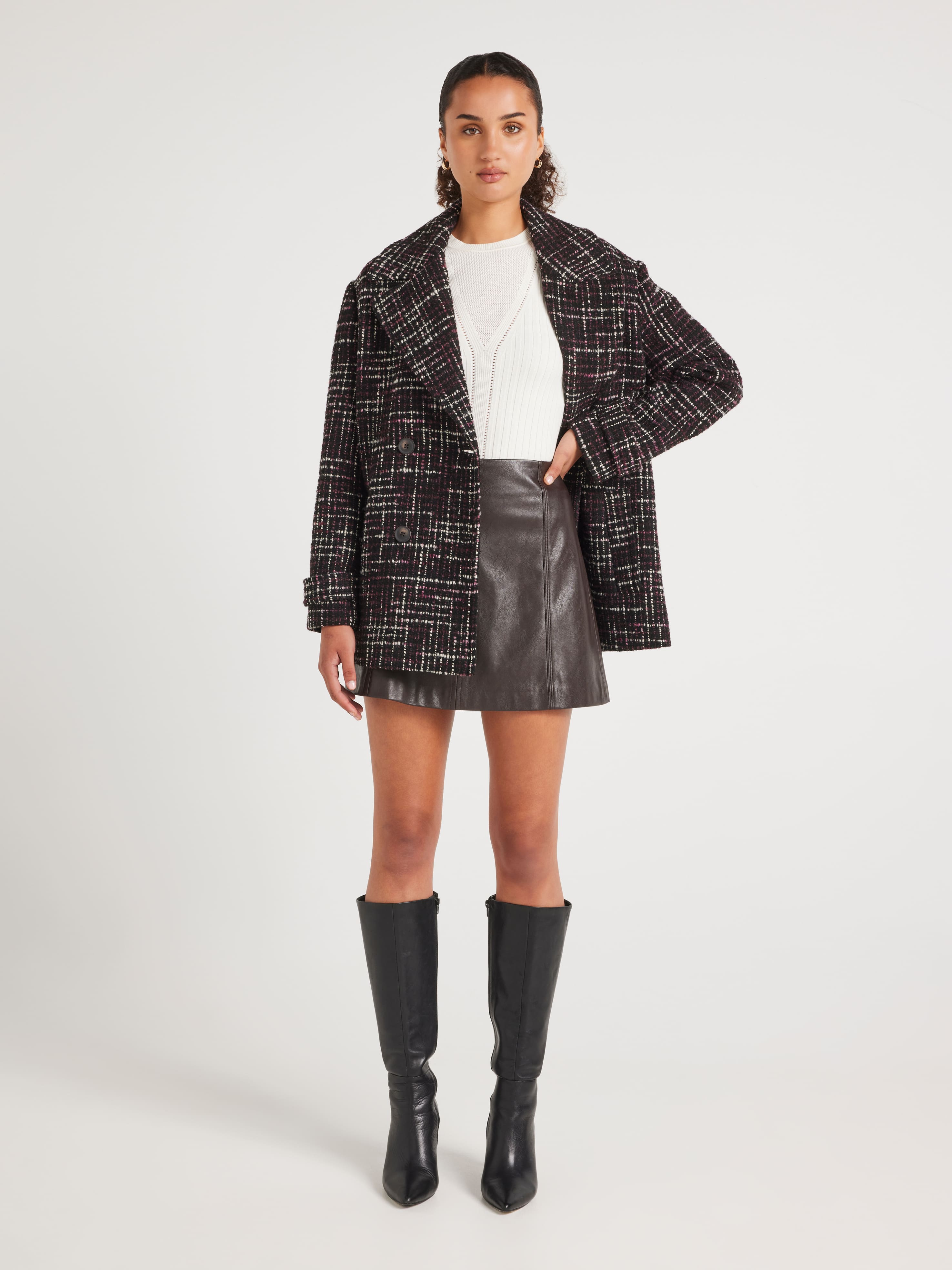 Lucie Textured Peacoat