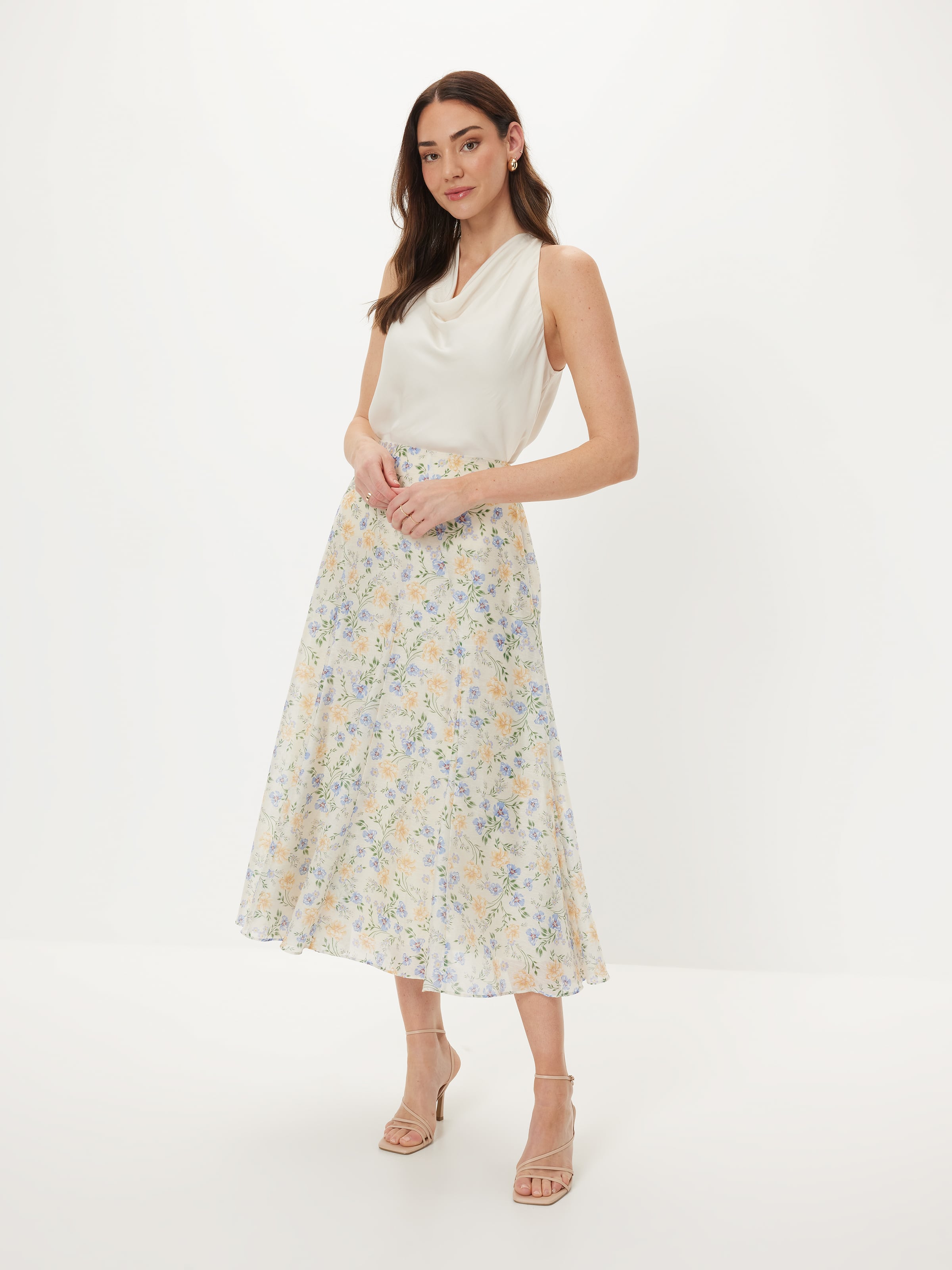 Sunray Satin Halter Top