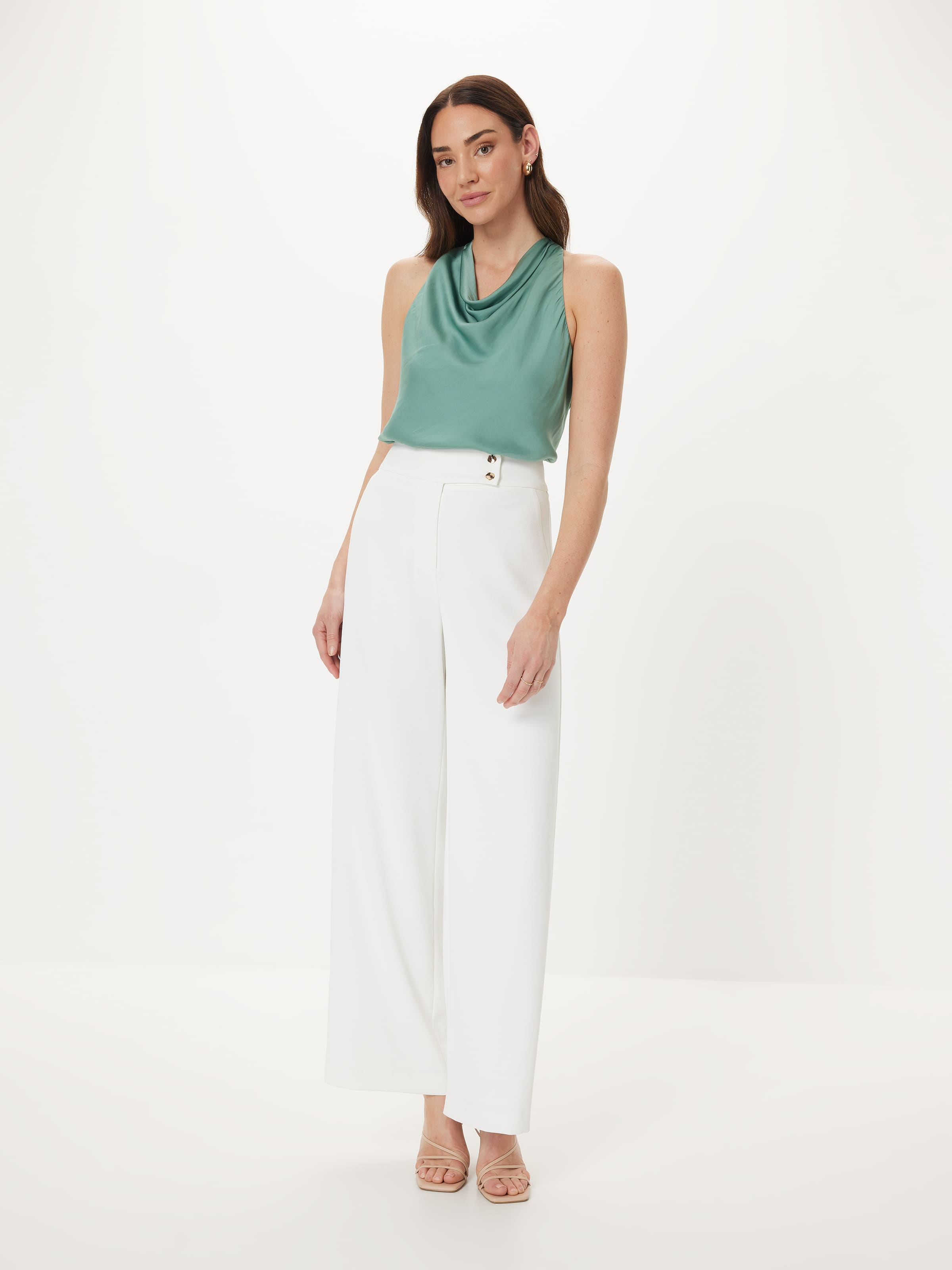 Sunray Satin Halter Top