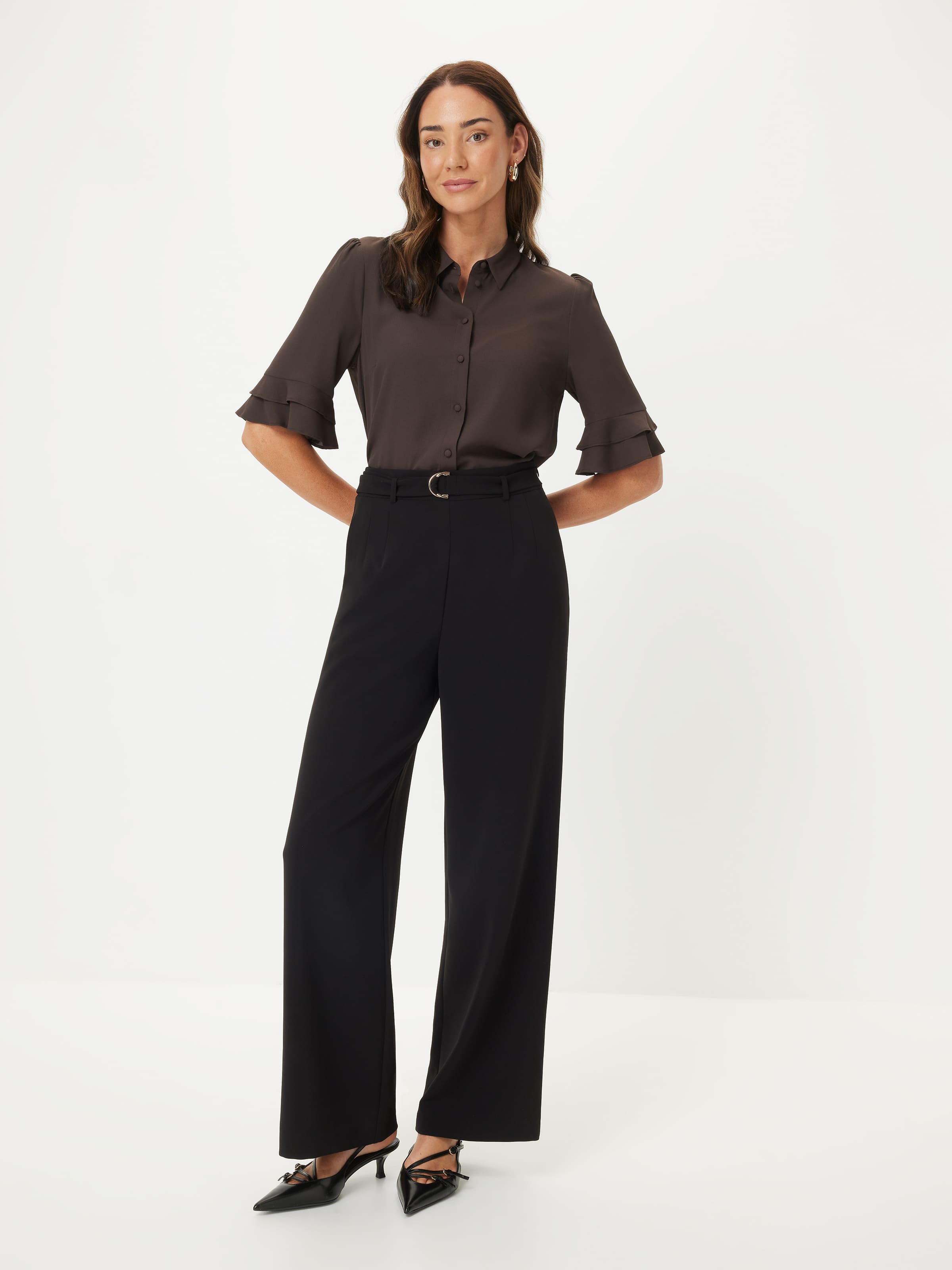Kayla 3/4 Sleeve Button Up Shirt