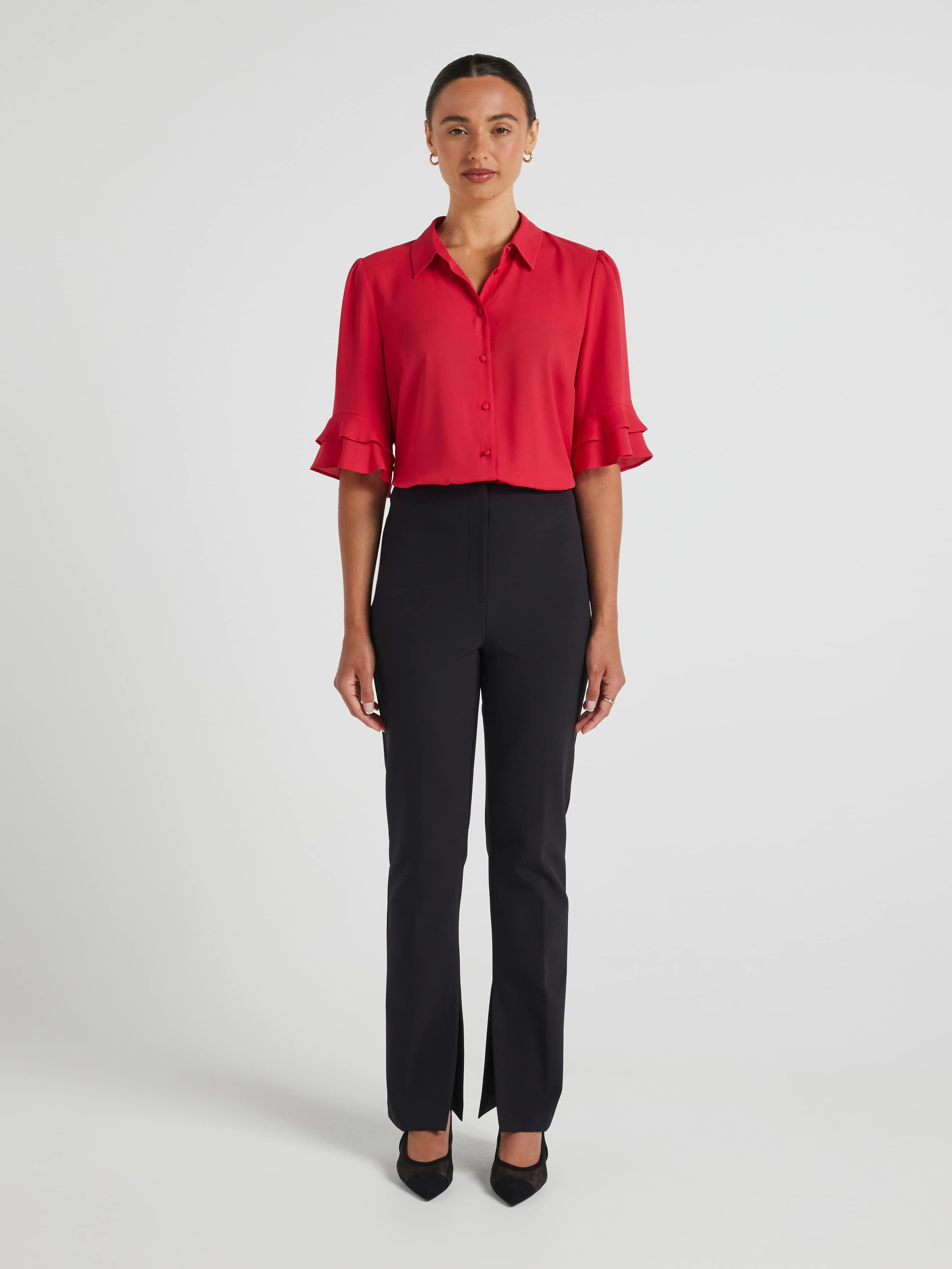 Kayla 3/4 Sleeve Button Up Shirt