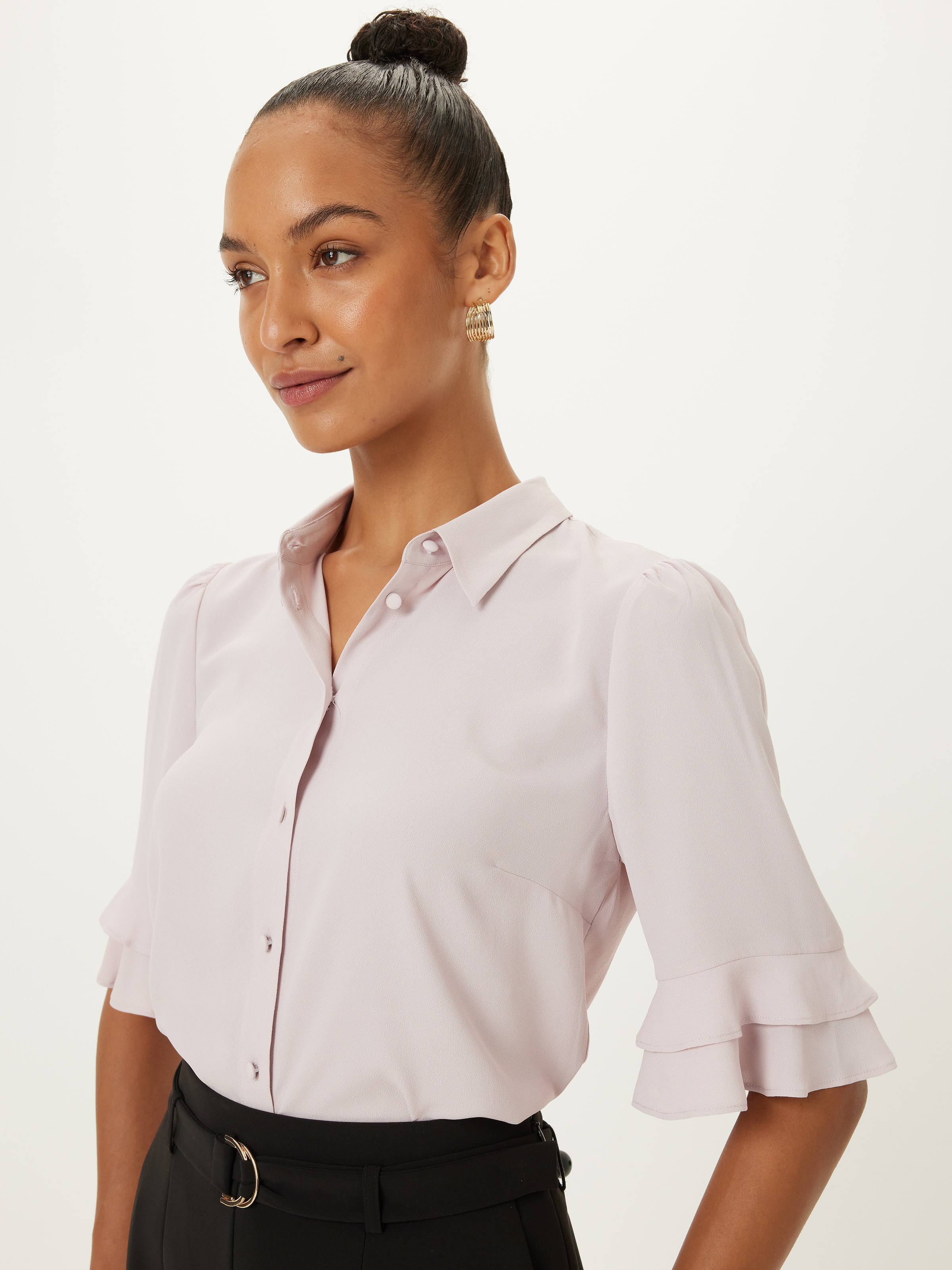 Kayla 3/4 Sleeve Button Up Shirt