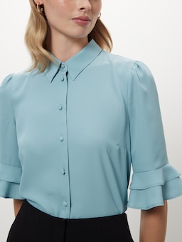 Kayla 3/4 Sleeve Button Up Shirt