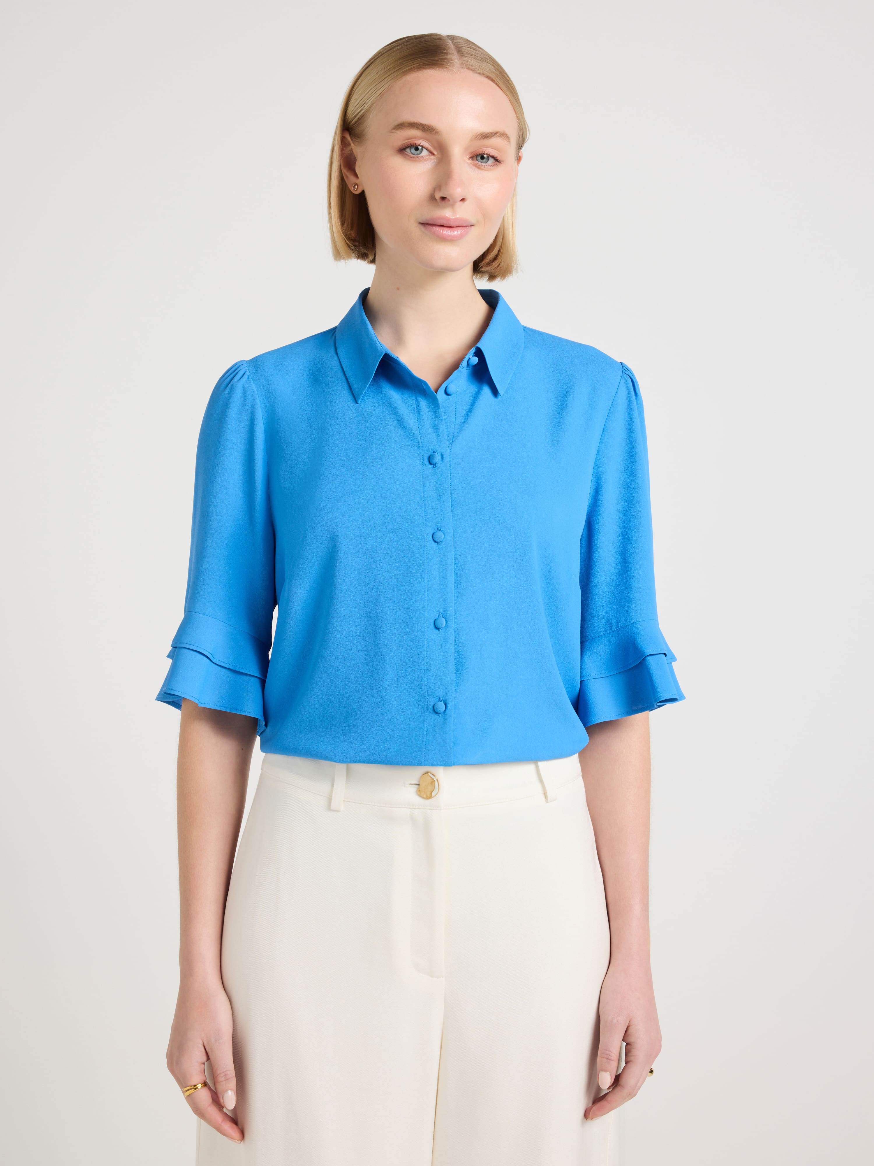 Kayla 3/4 Sleeve Button Up Shirt