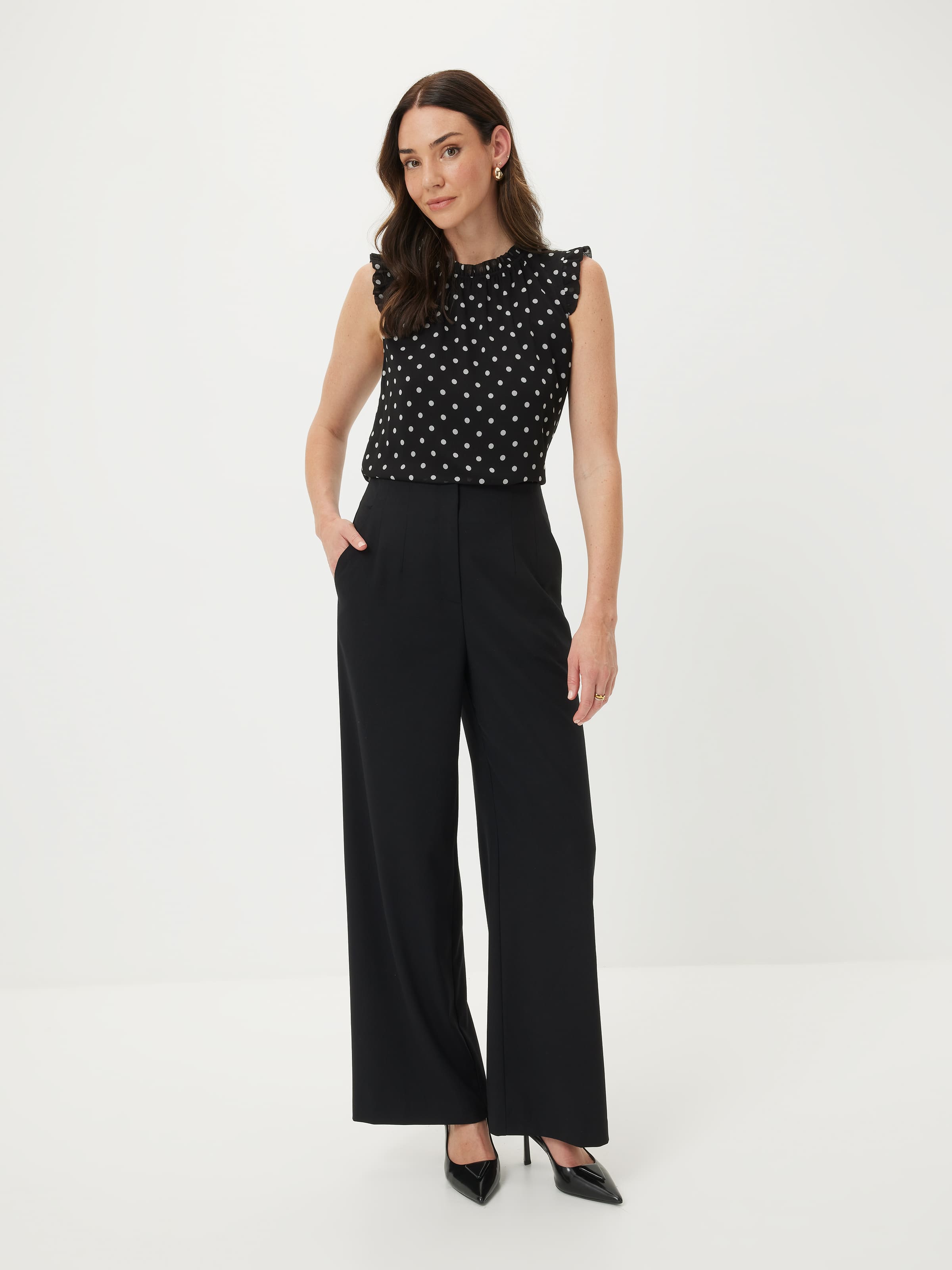 Tessa Yoryu Gathered Neck Top