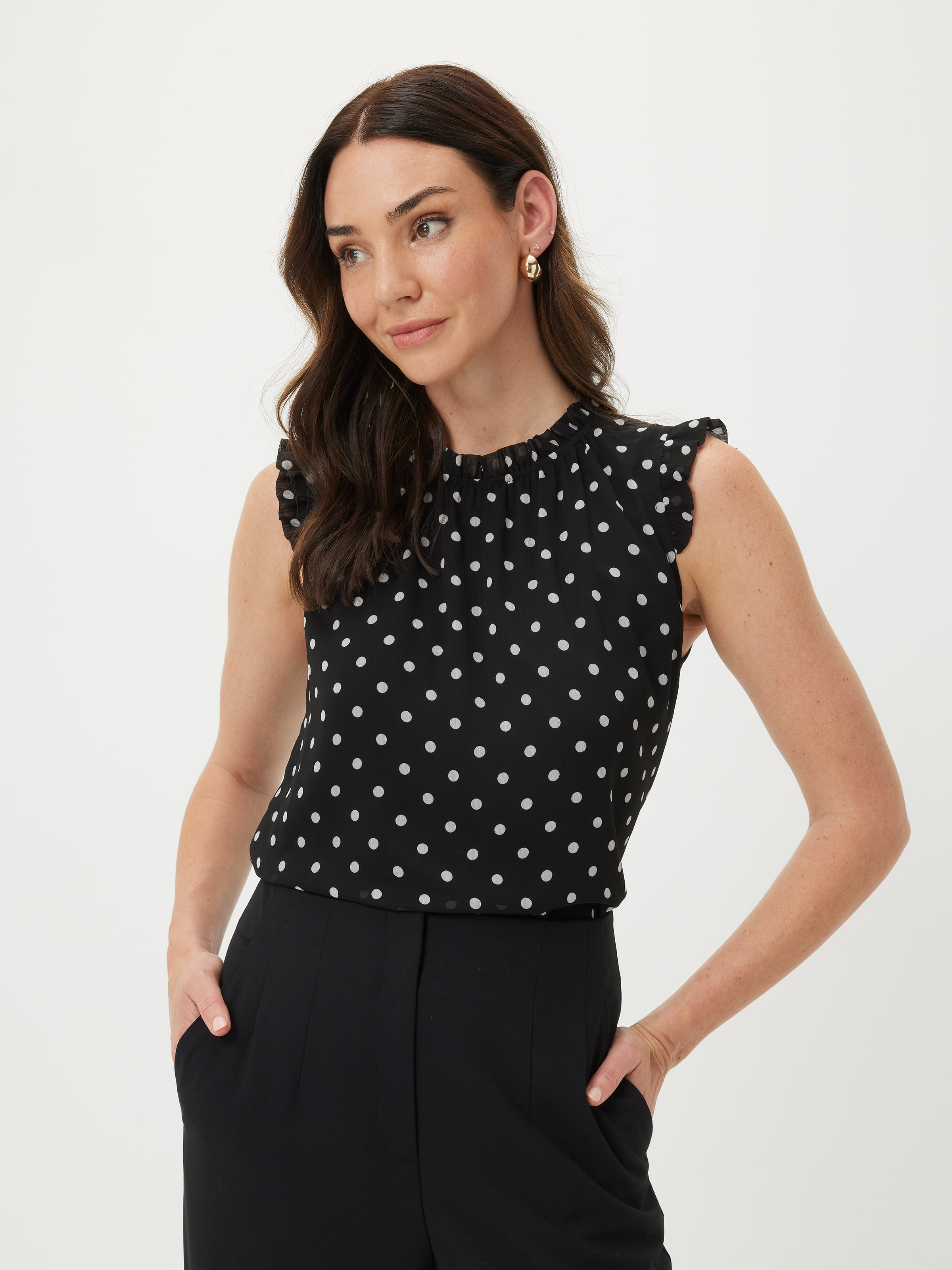 Tessa Yoryu Gathered Neck Top