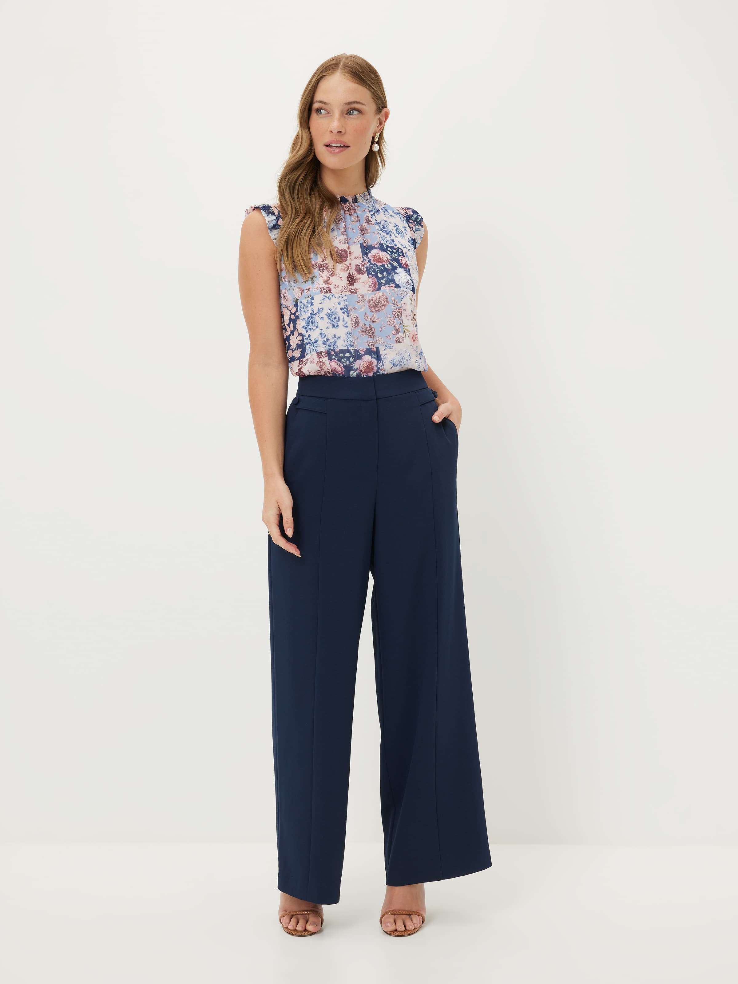 Tessa Yoryu Gathered Neck Top