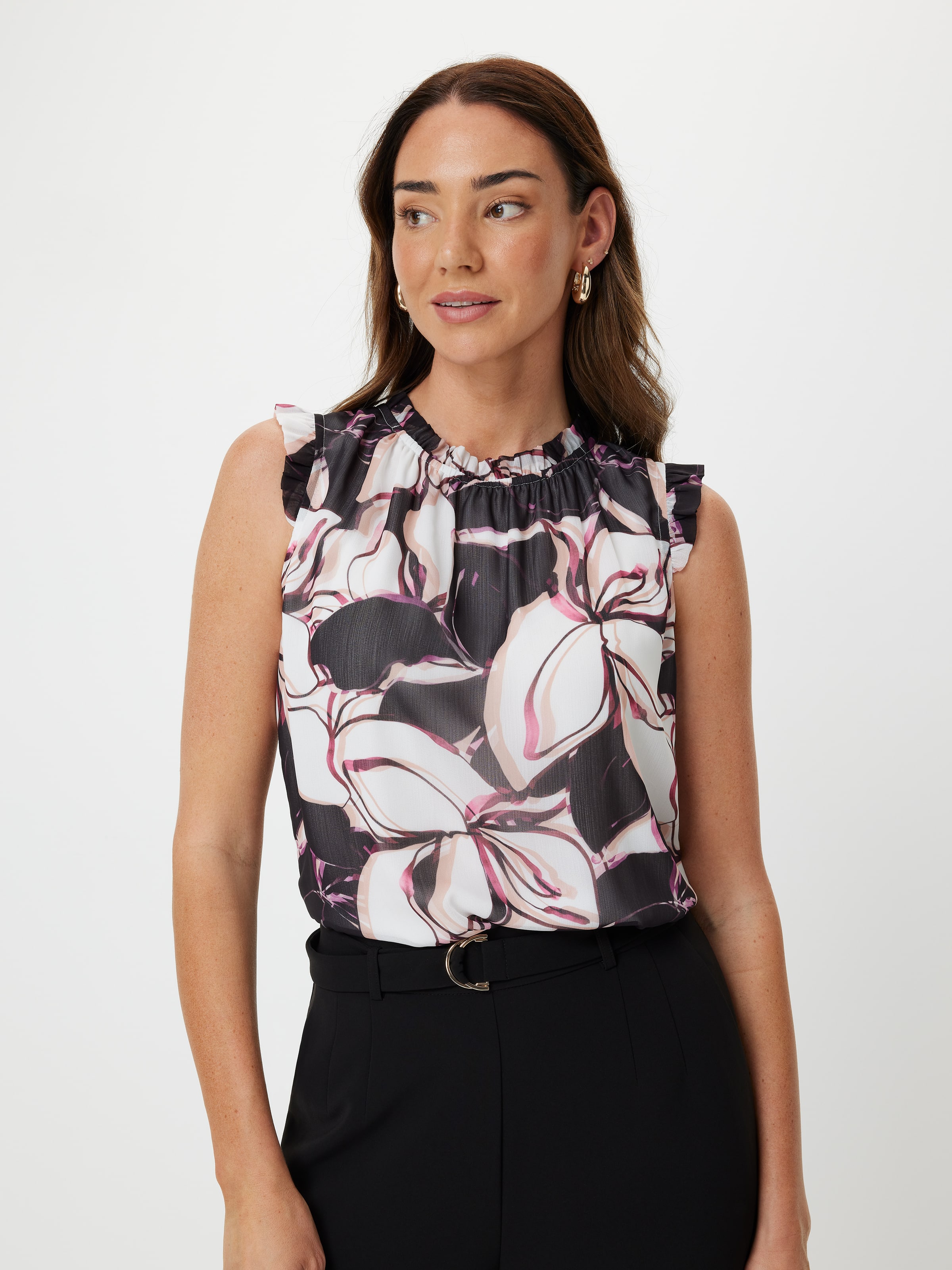 Tessa Yoryu Gathered Neck Top