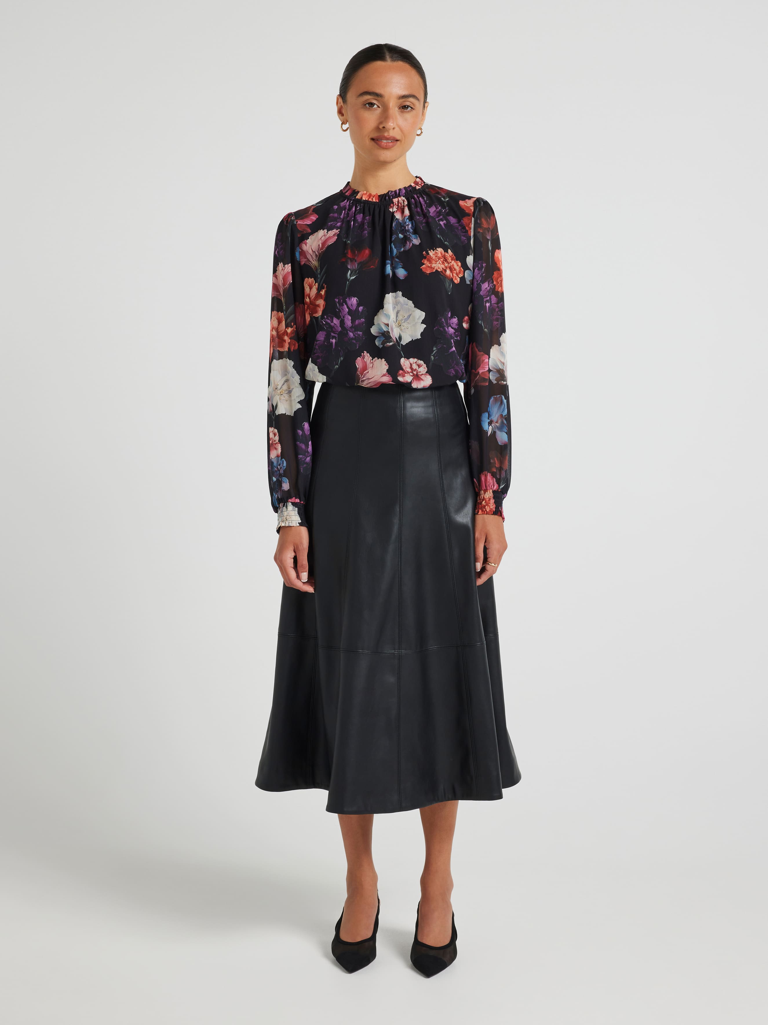 Gabby Yoryu Gathered Neck Top