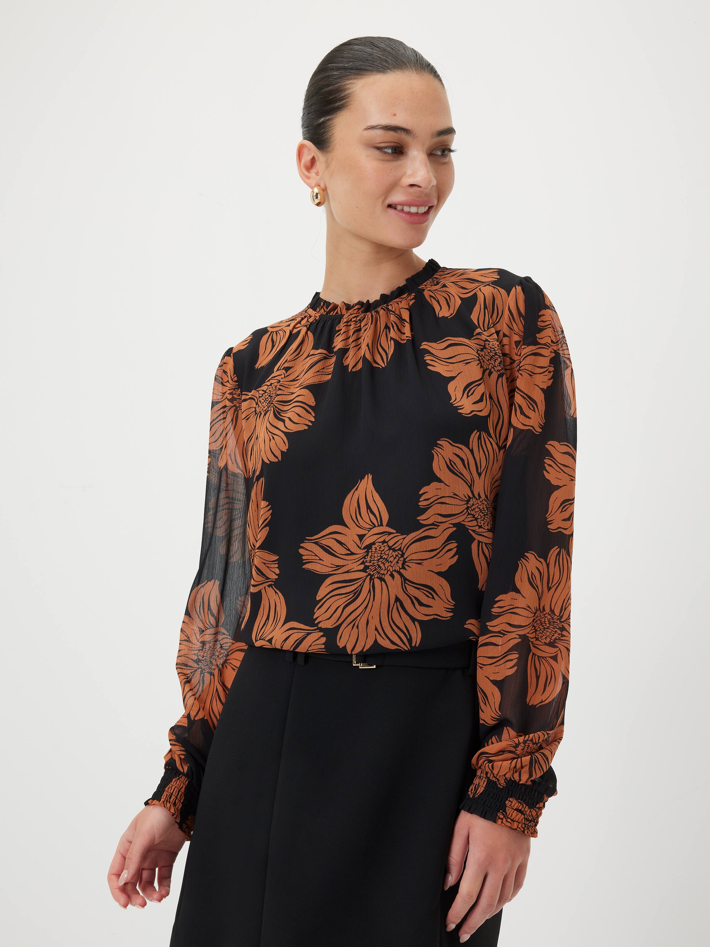 Gabby Yoryu Gathered Neck Top