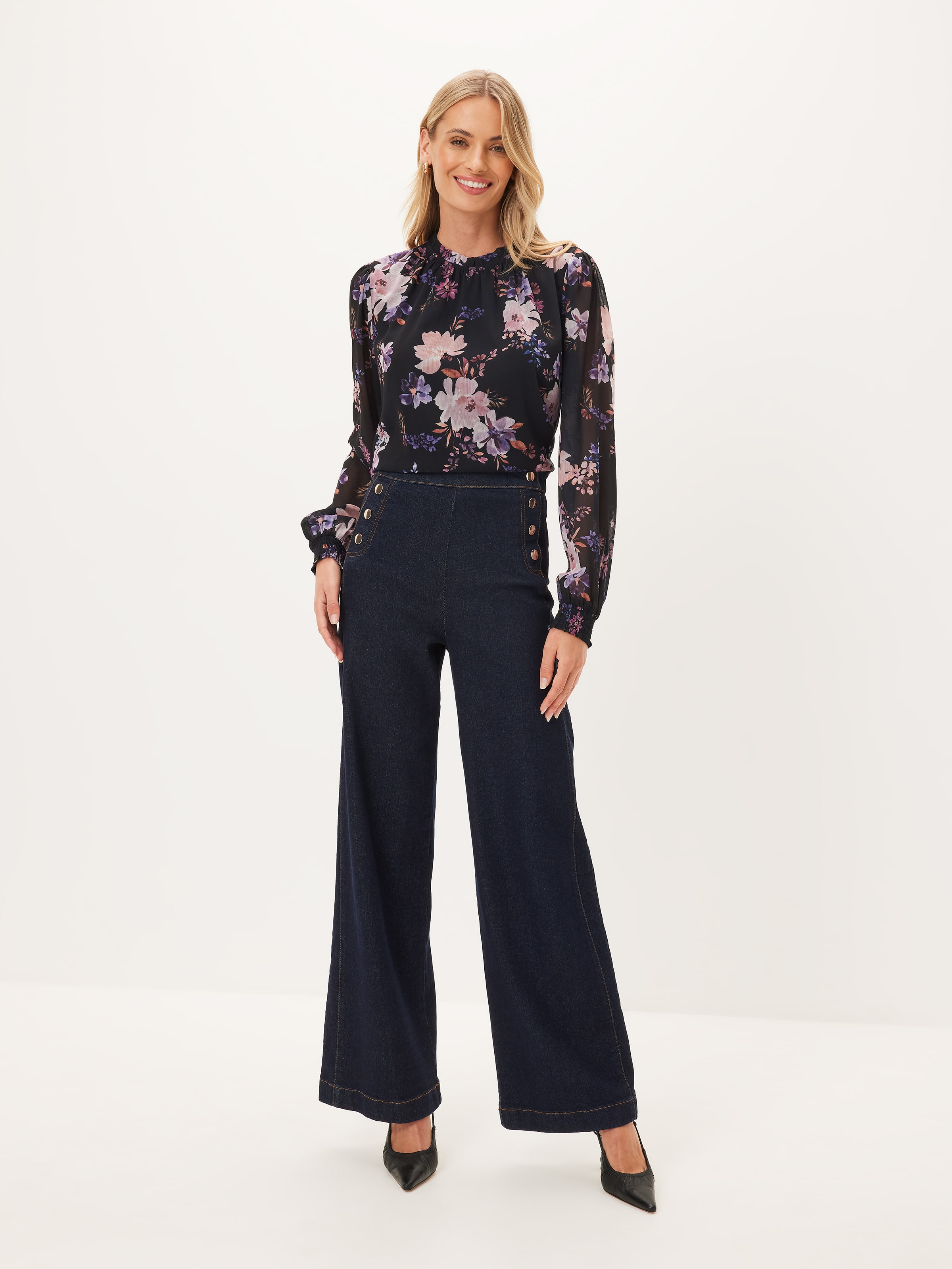 Gabby Yoryu Gathered Neck Top