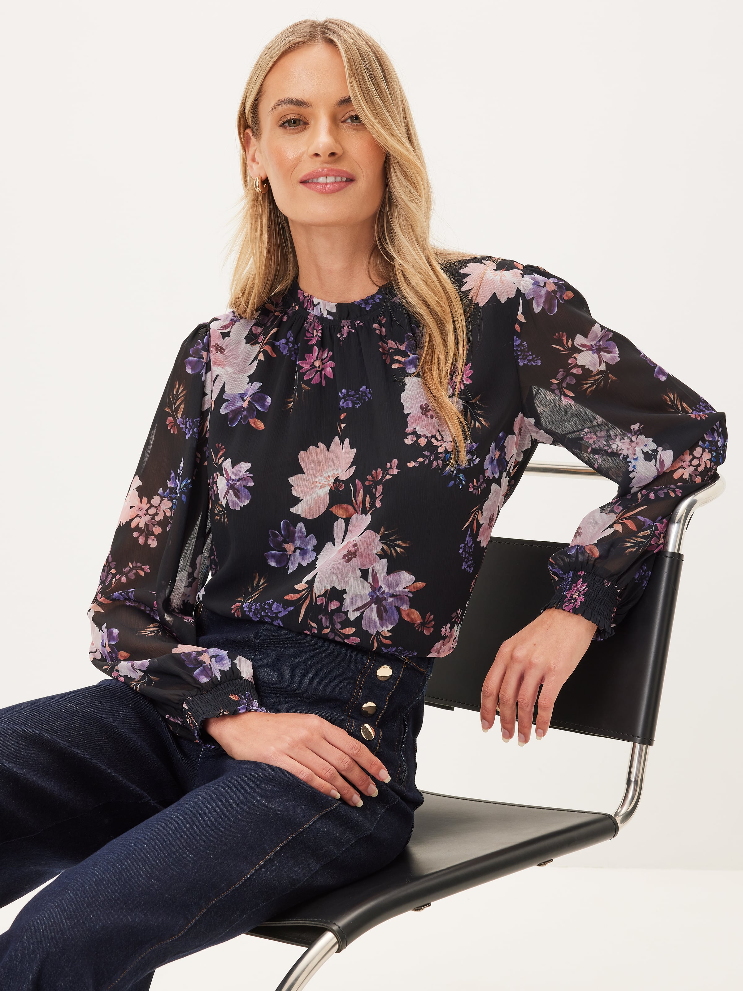 Gabby Yoryu Gathered Neck Top