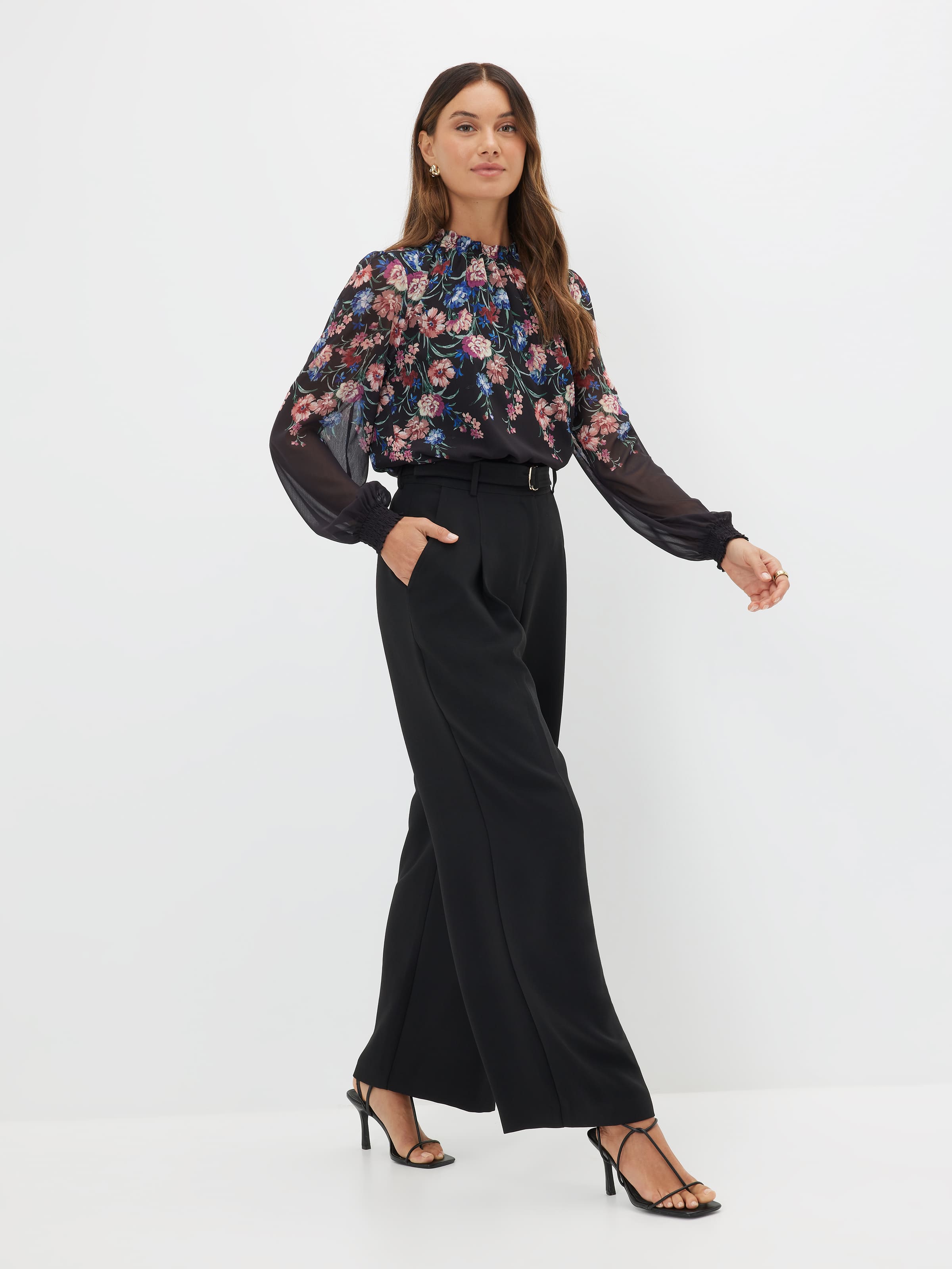 Gabby Yoryu Gathered Neck Top