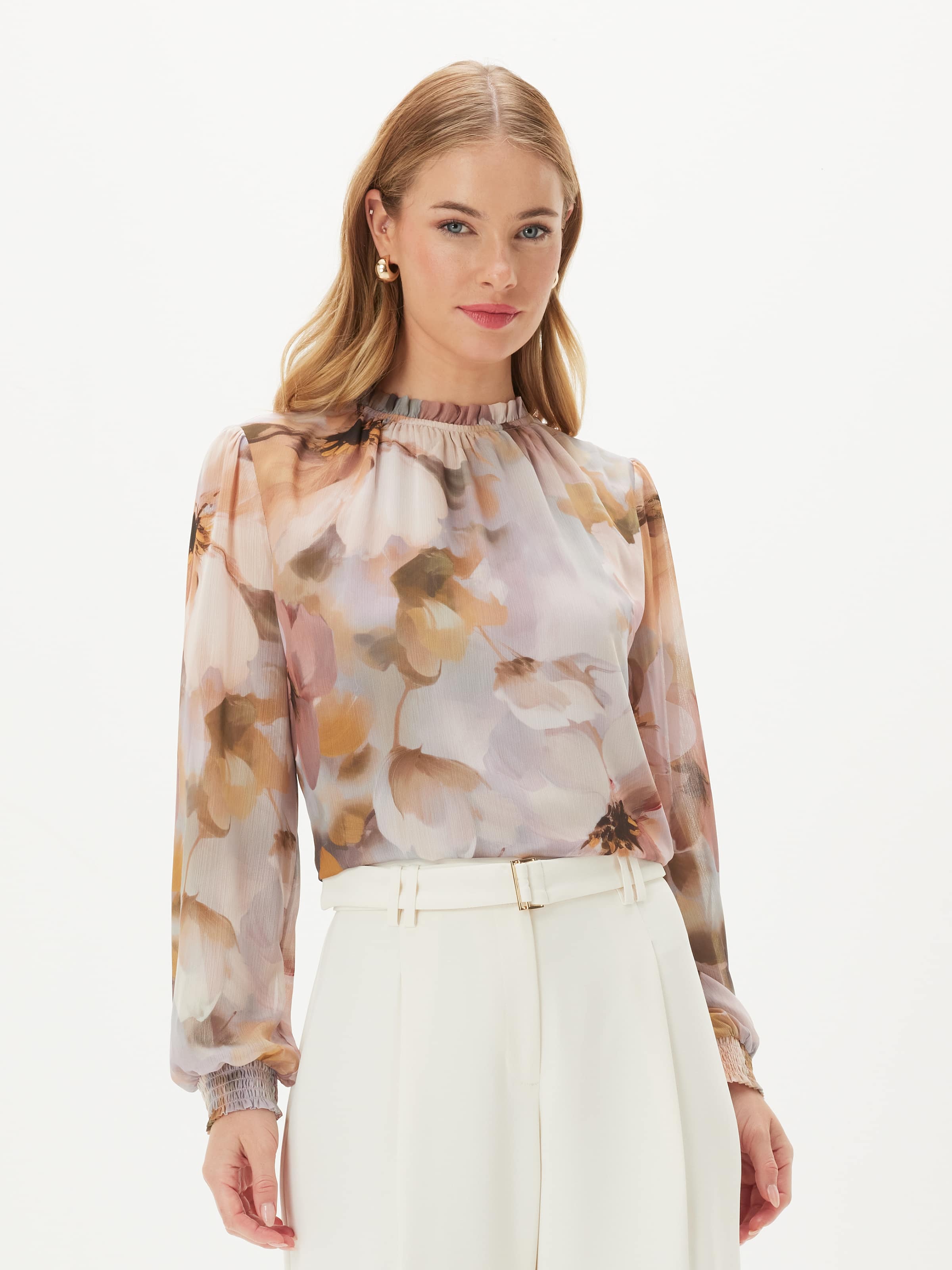 Gabby Yoryu Gathered Neck Top