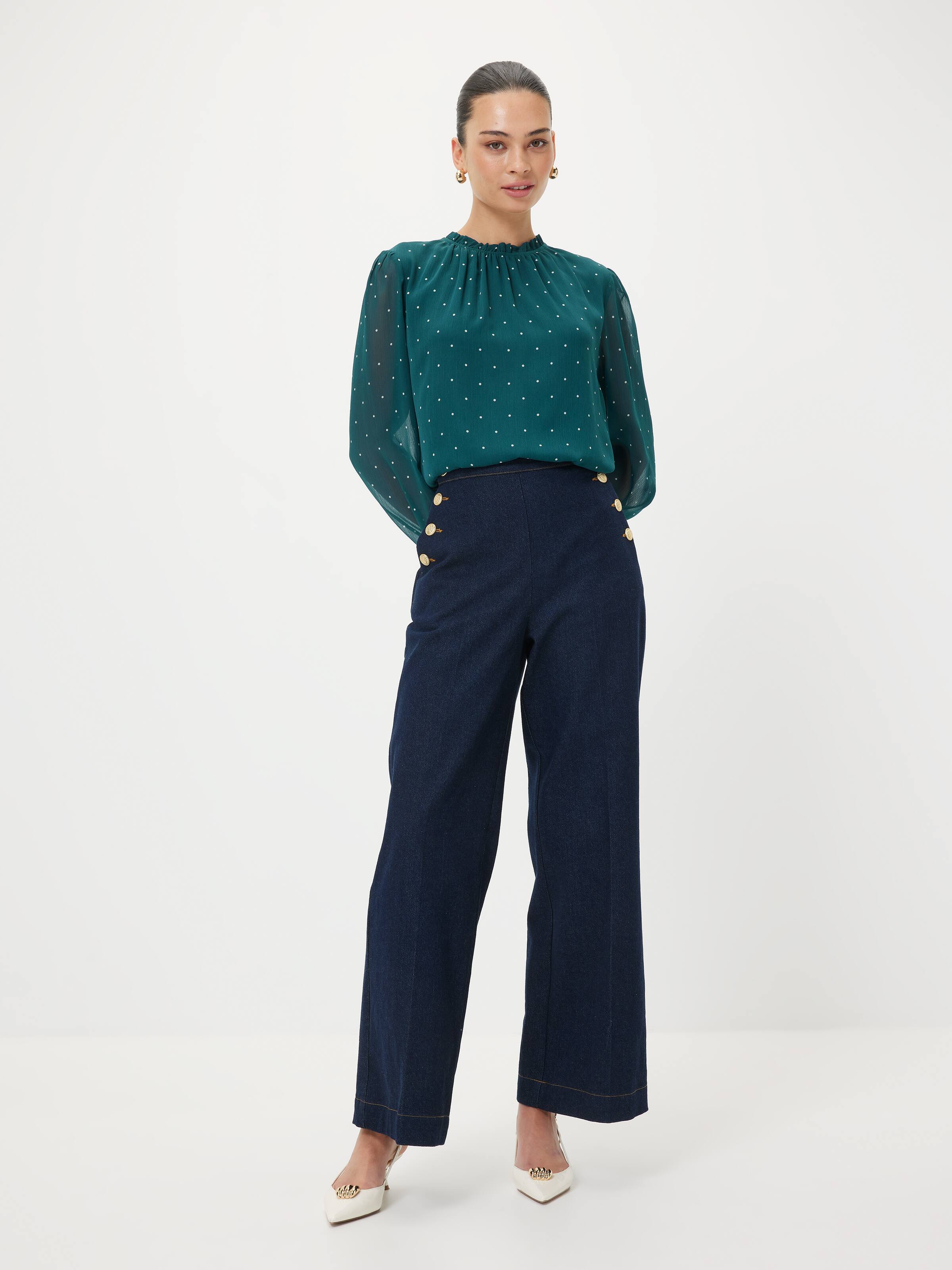 Gabby Yoryu Gathered Neck Top