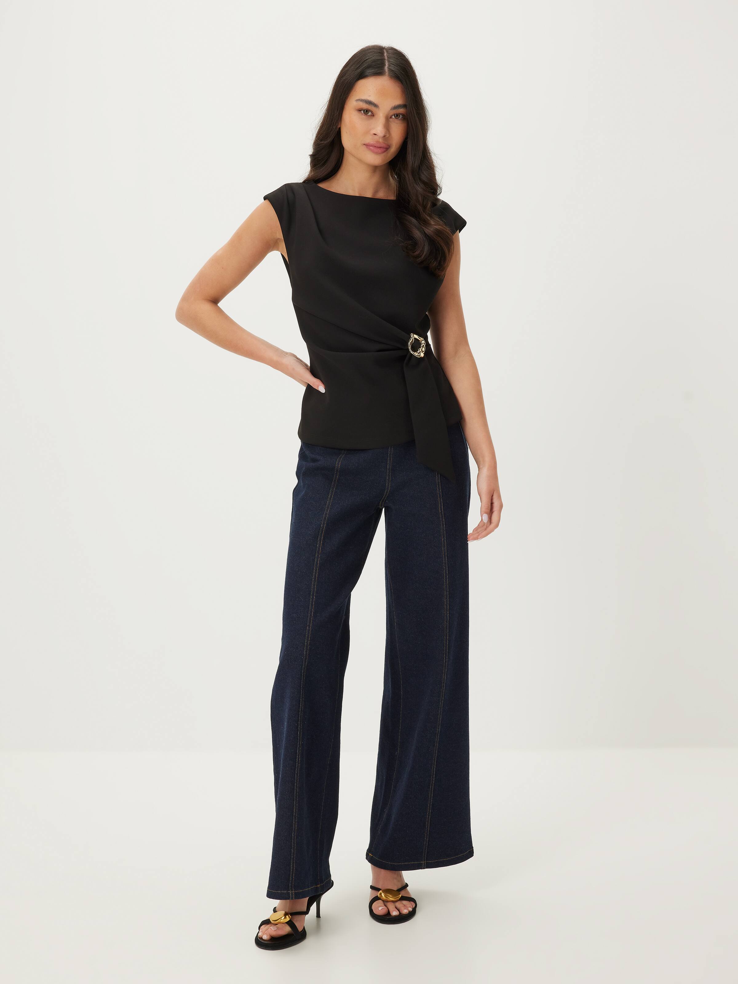 Nicki Drape Hardware Top