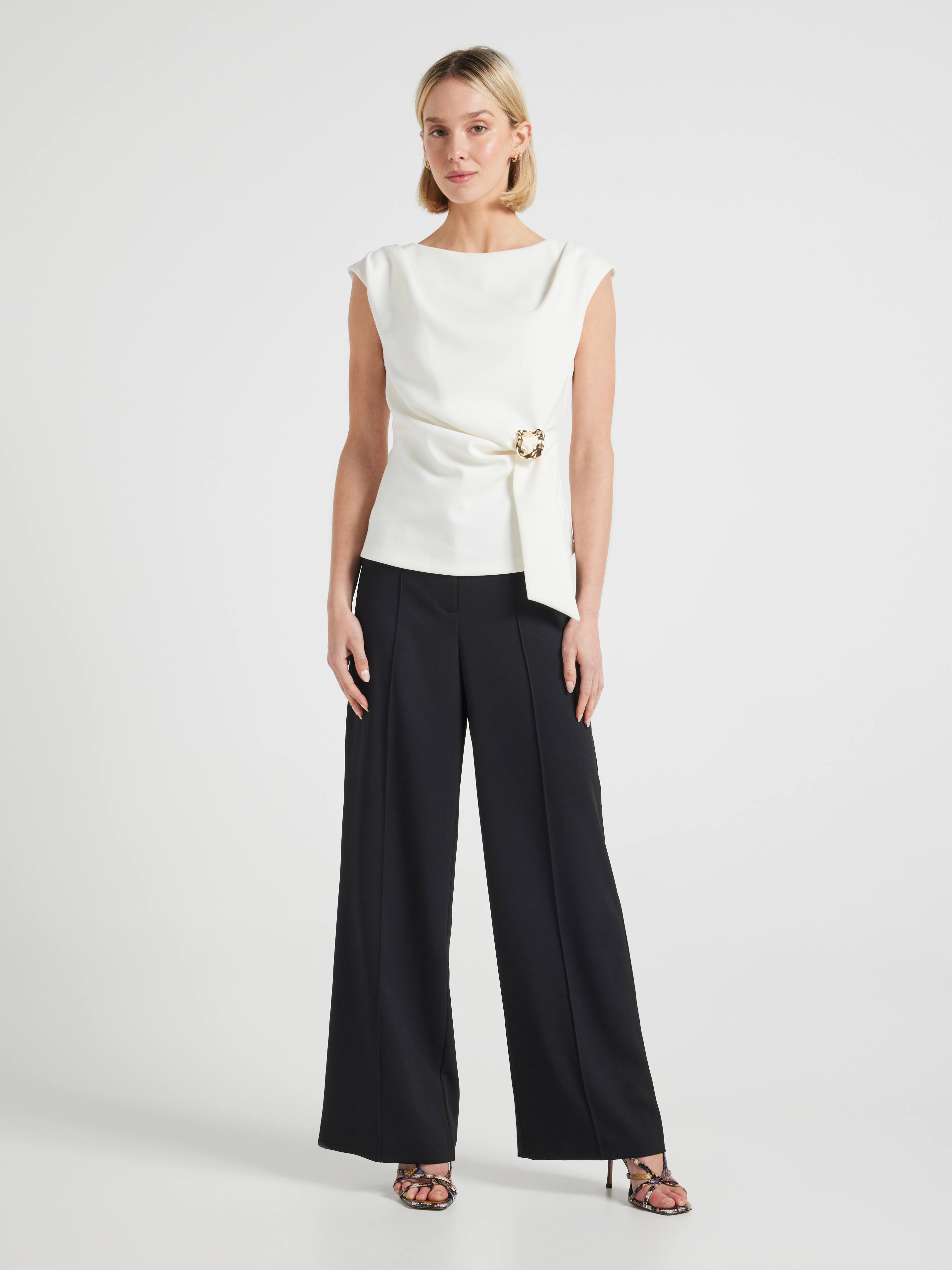 Nicki Drape Hardware Top