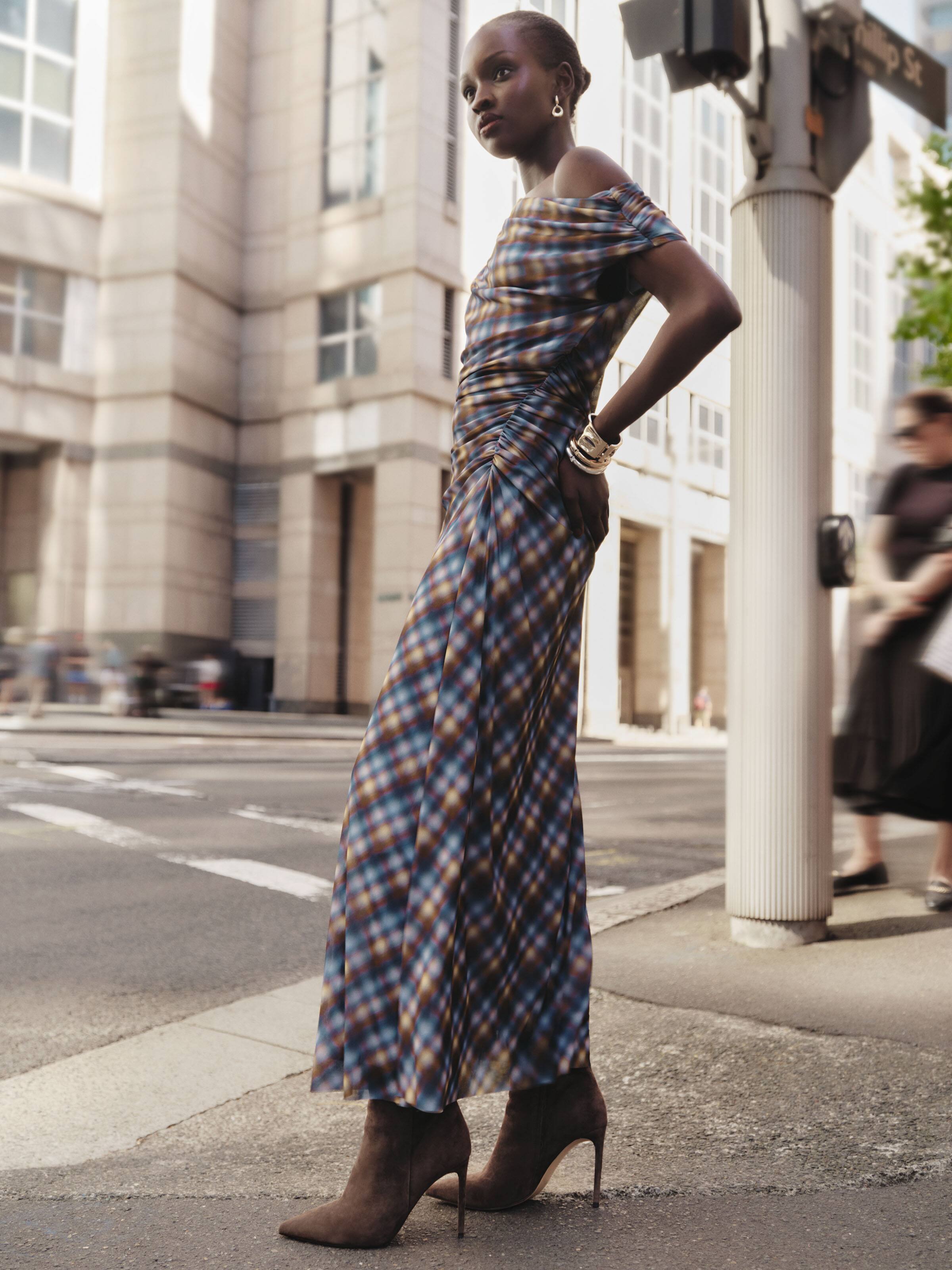 Coco Mesh Midi Dress