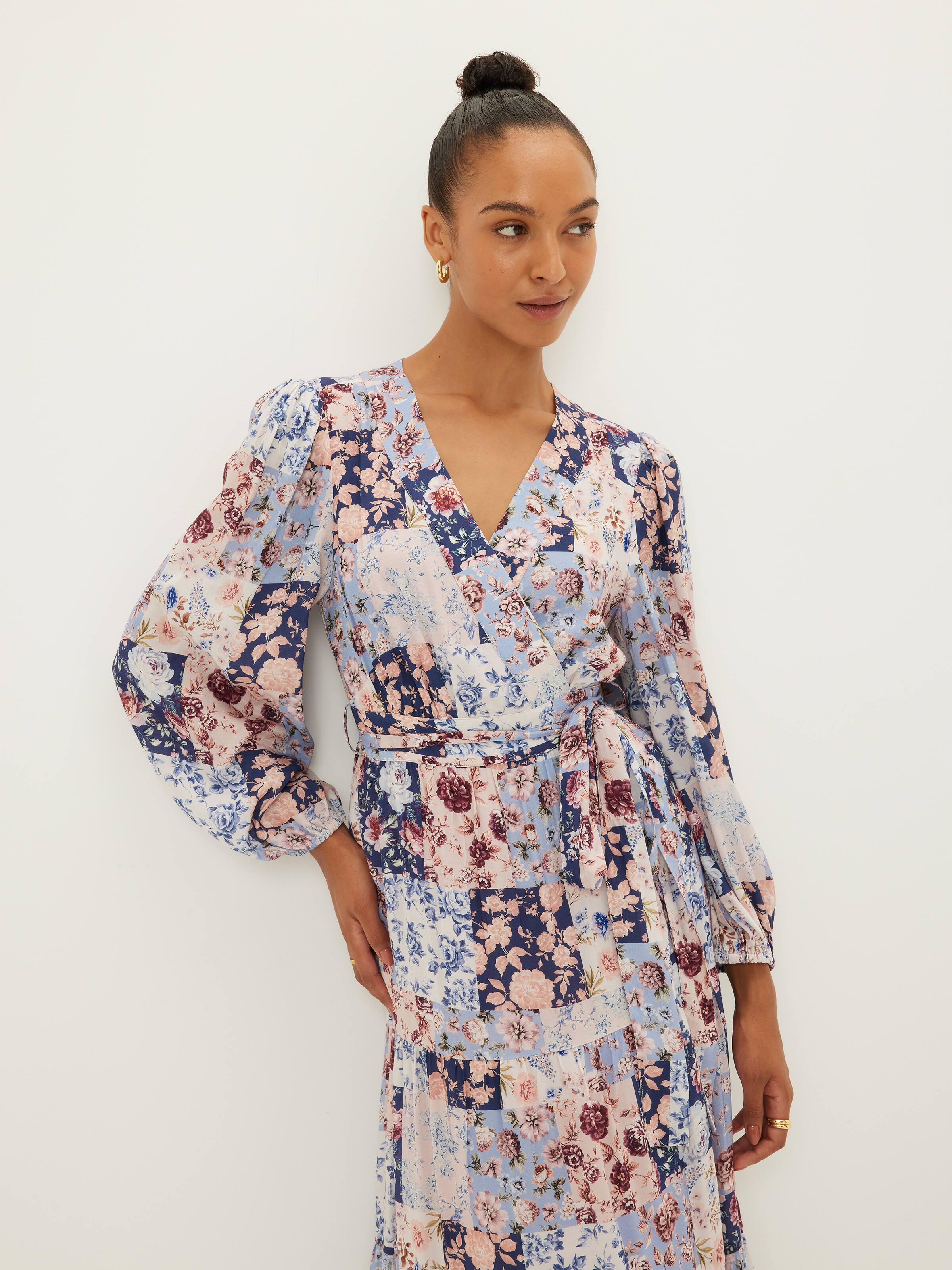 Athena Wrap Midi Dress