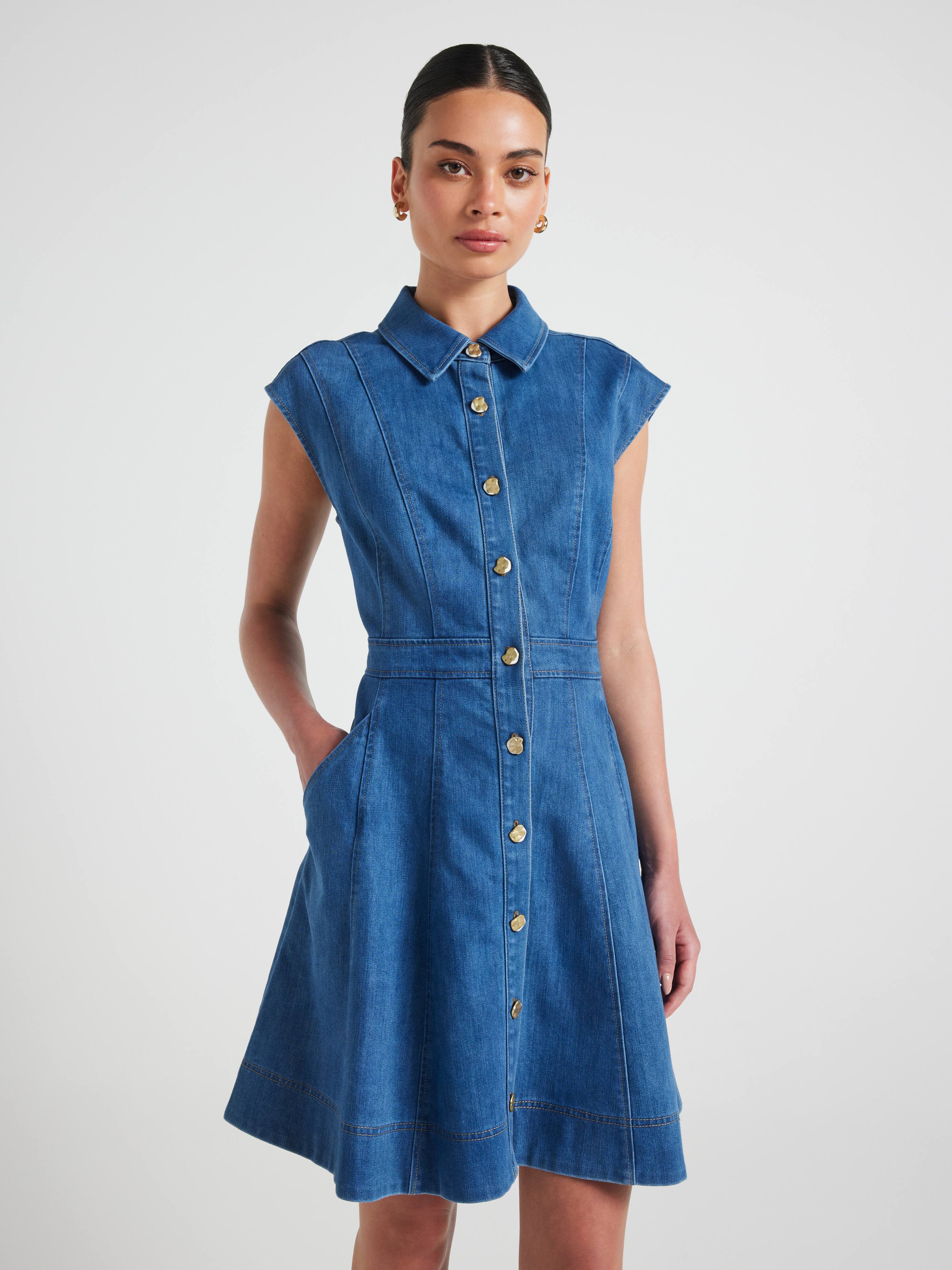 Rhodes Denim Short Dress