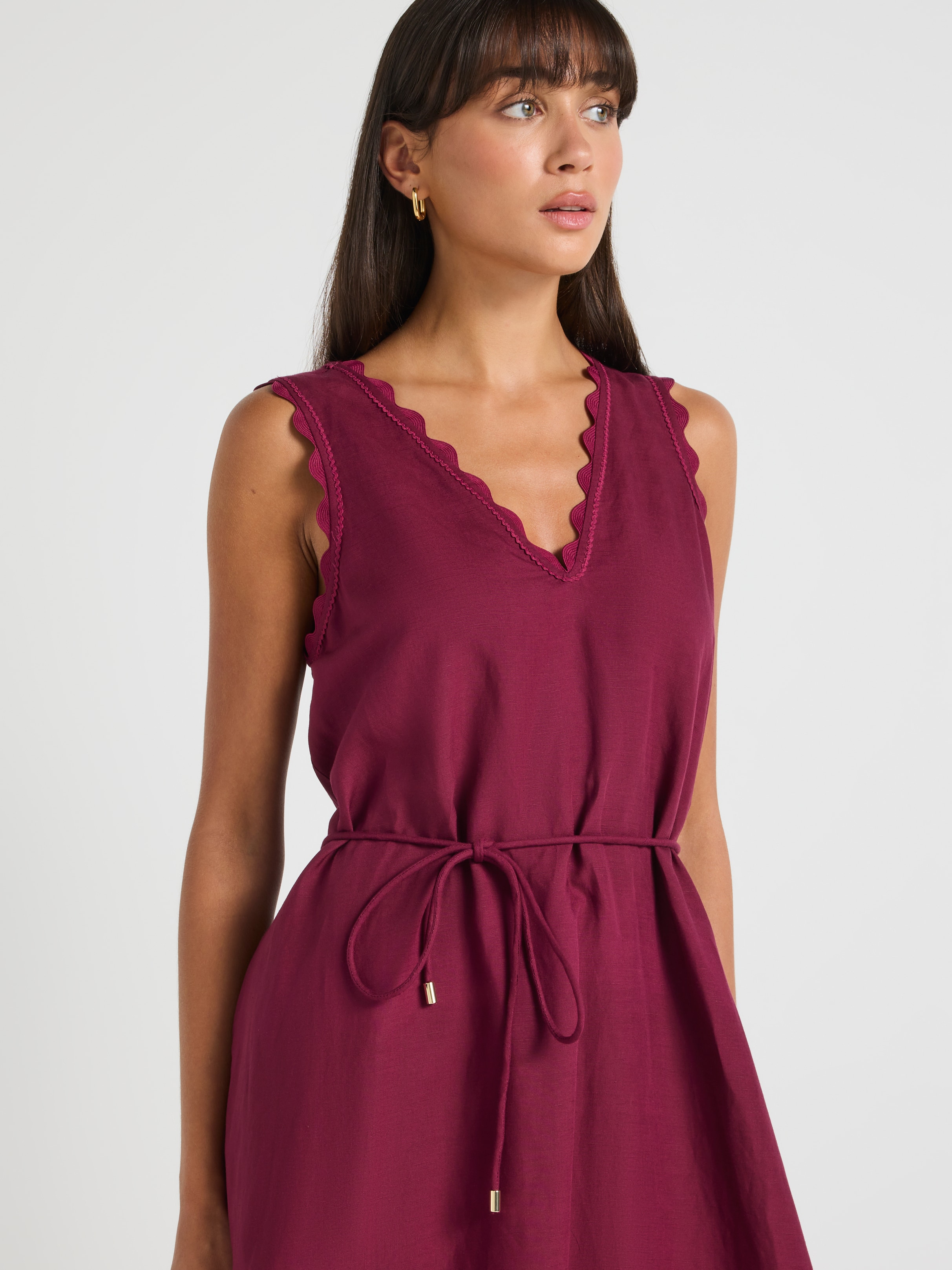Lucinda Lace Trim Dress