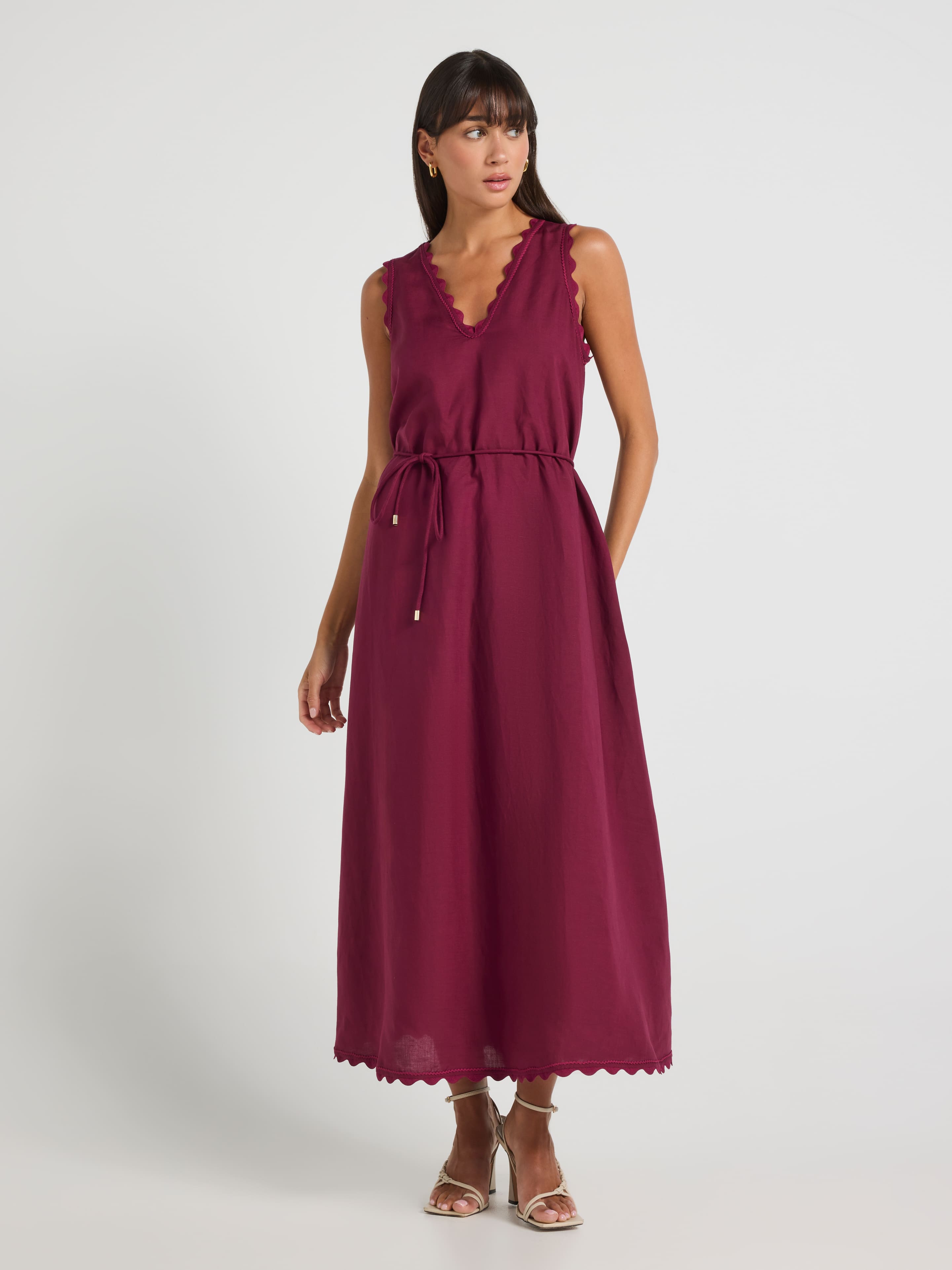 Lucinda Lace Trim Dress