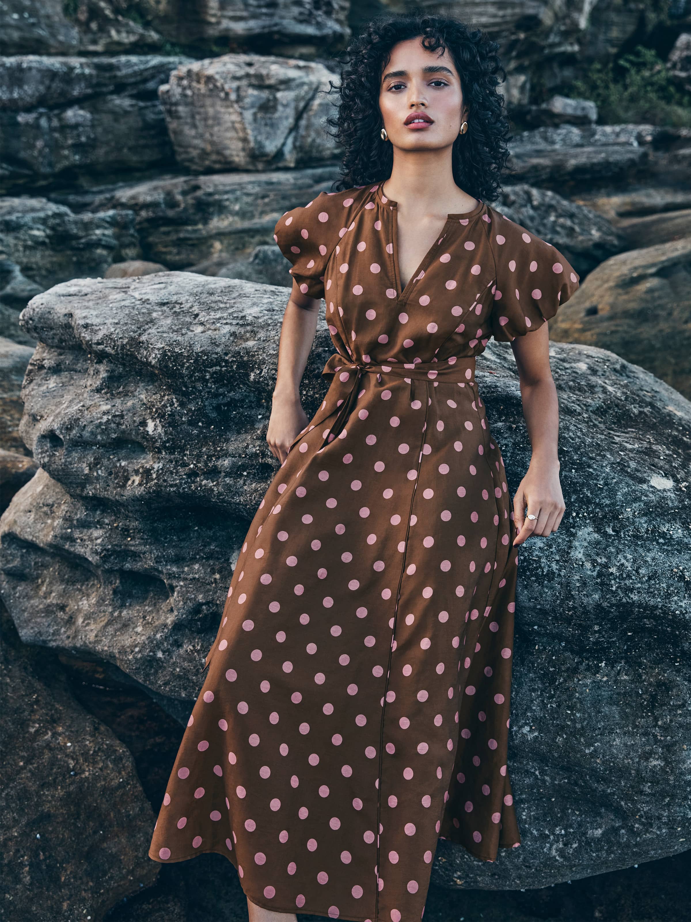 Tully Short Sleeve Midi Dress