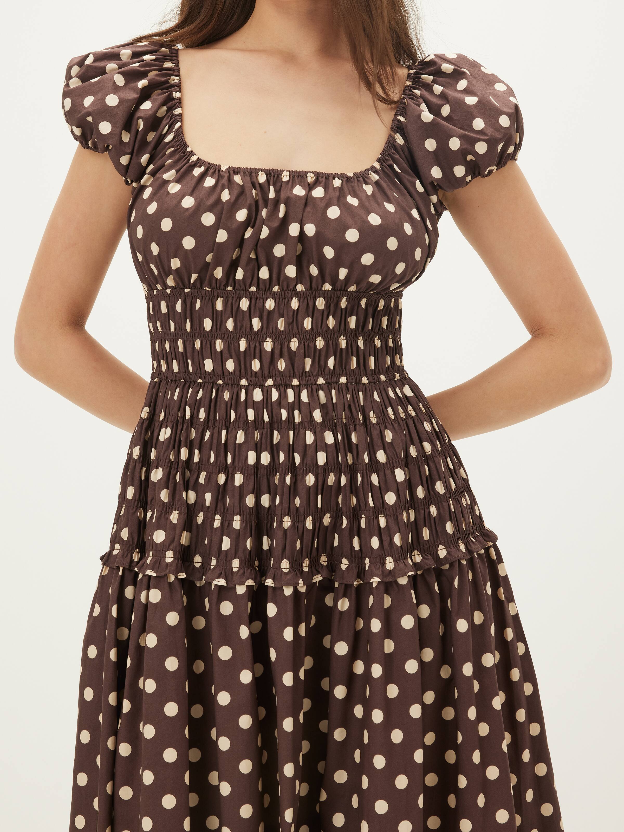 Iris Ruched Midi Dress