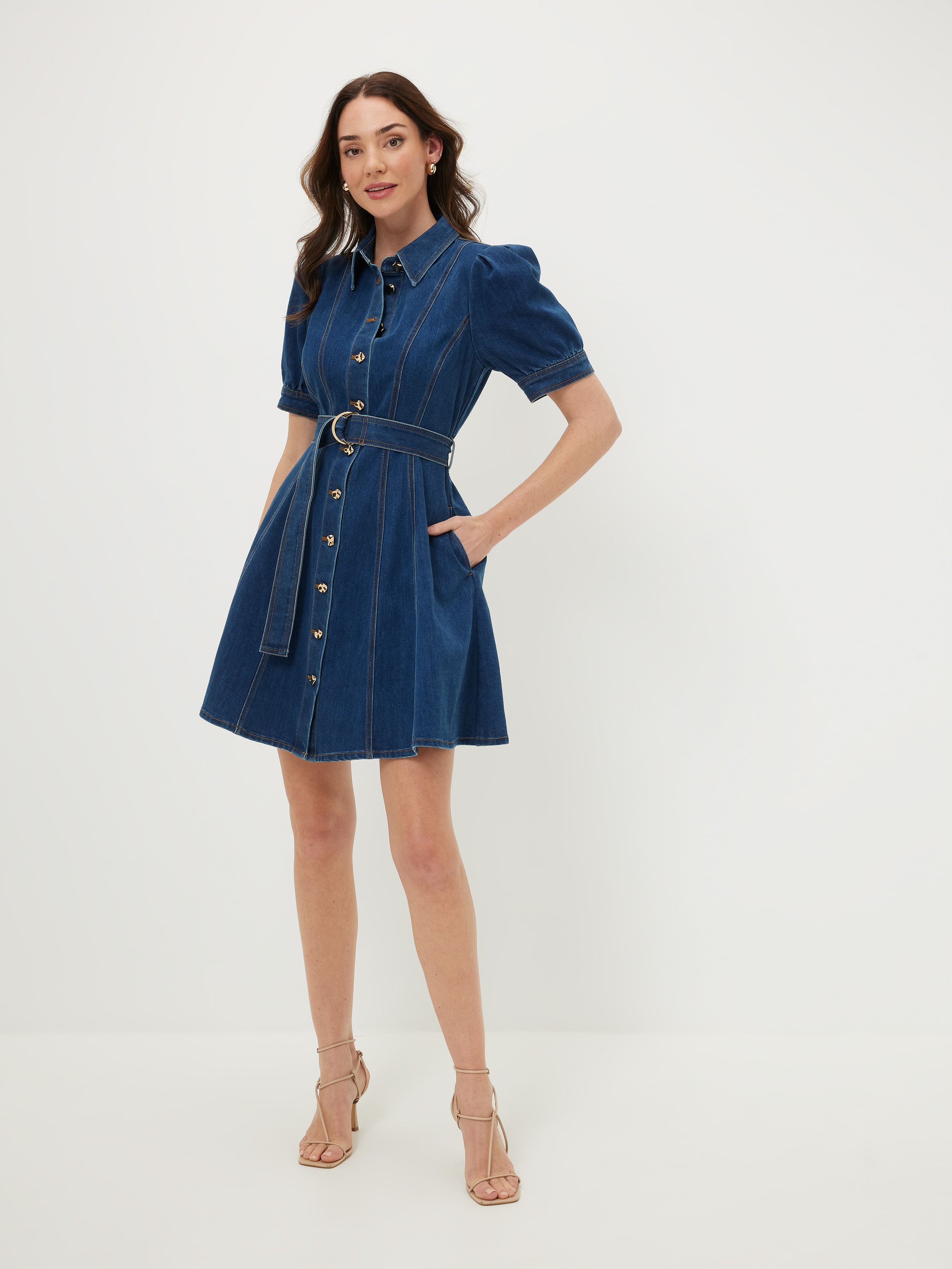 London Denim Short Dress