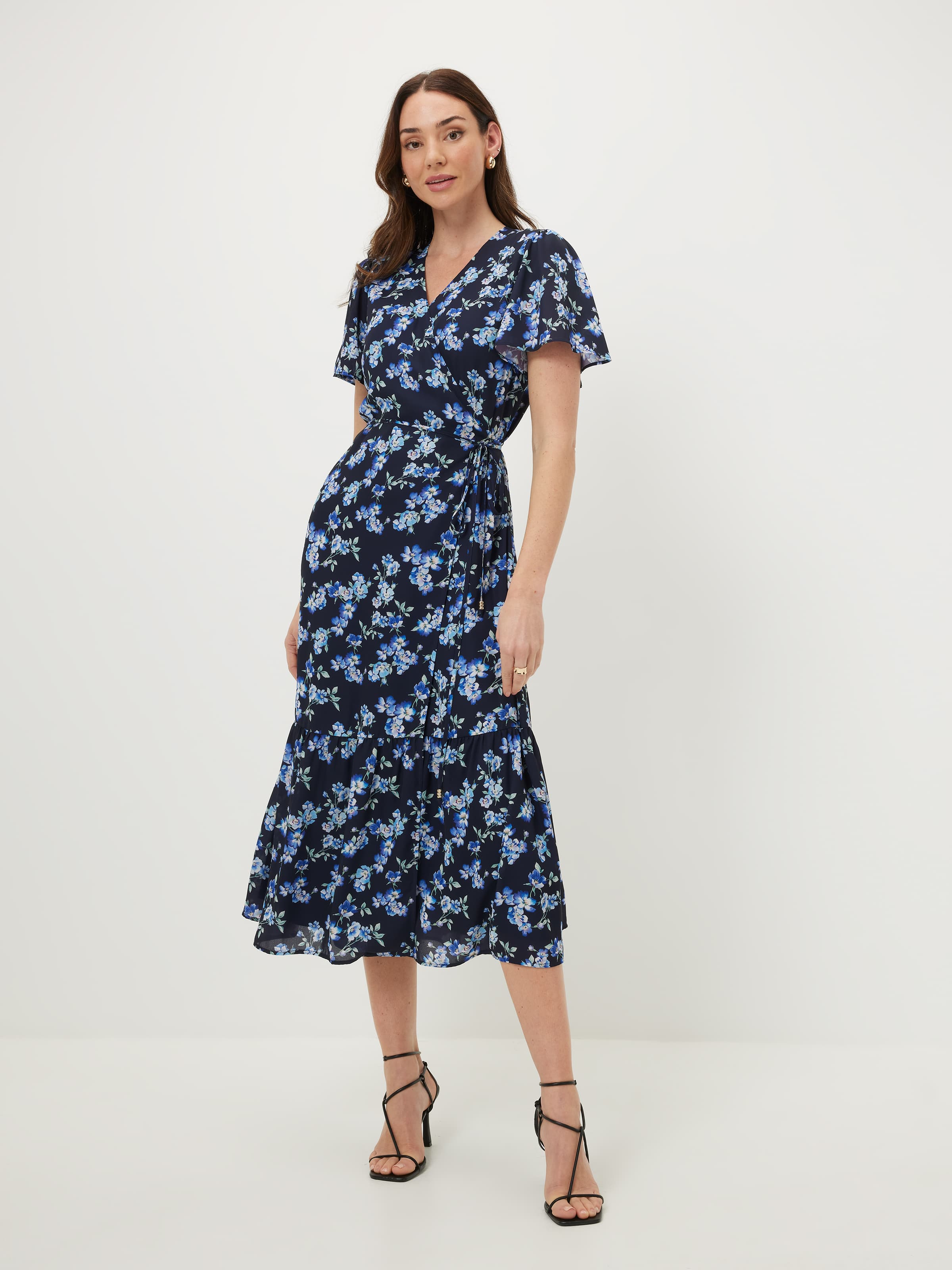 Rebecca Wrap Midi Dress