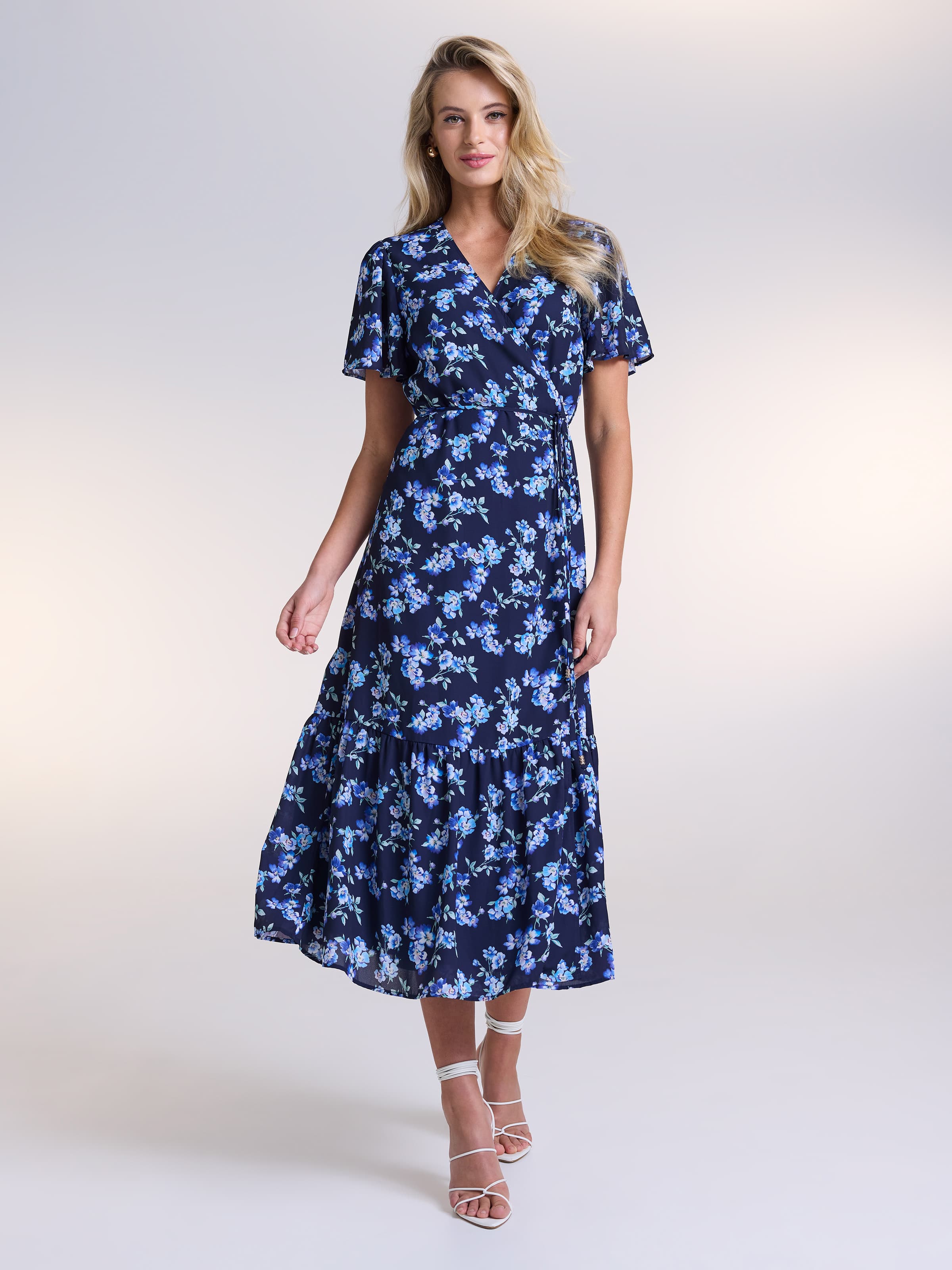 Rebecca Wrap Midi Dress