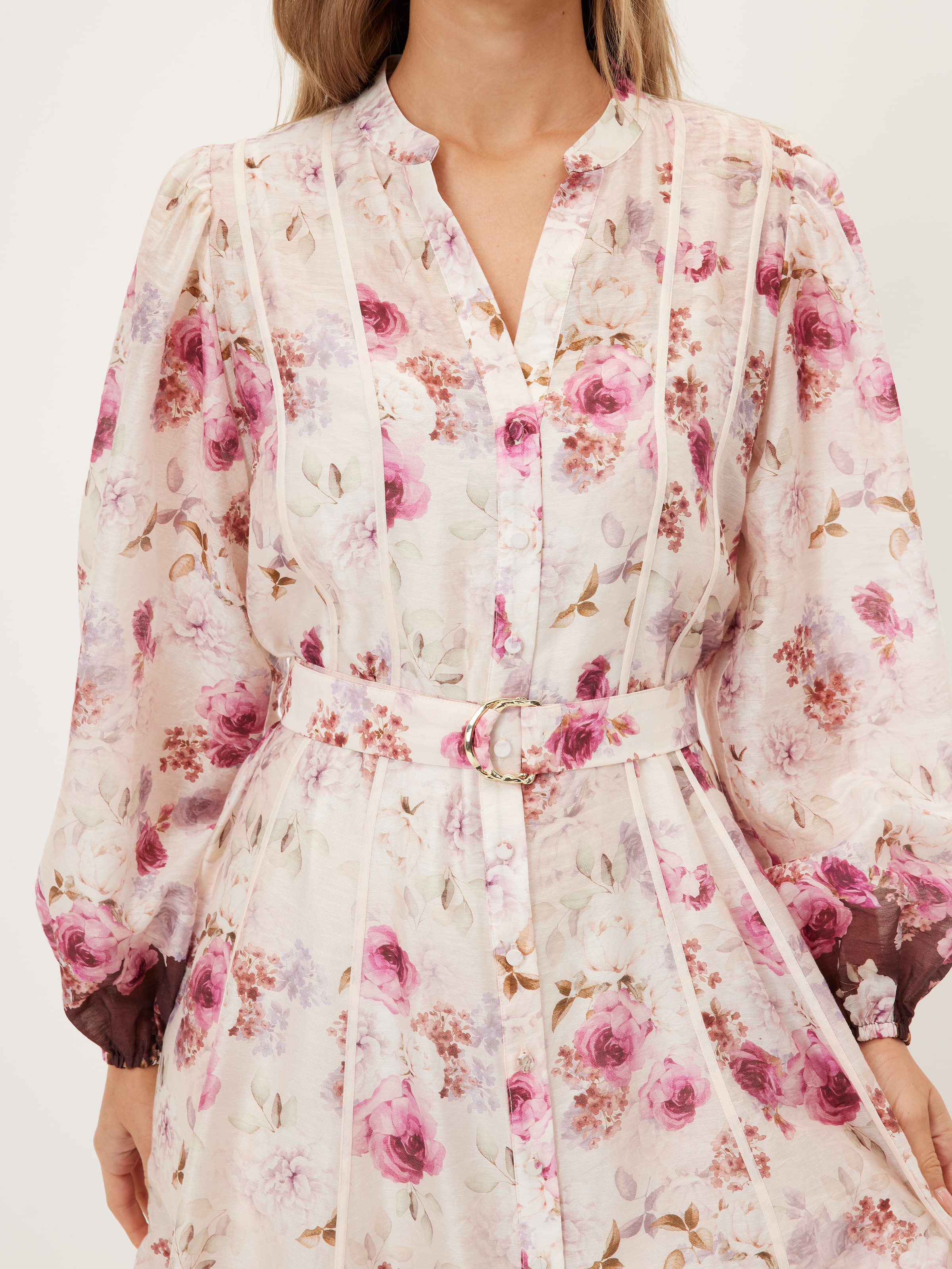 Riley Bind Detail Midi Dress